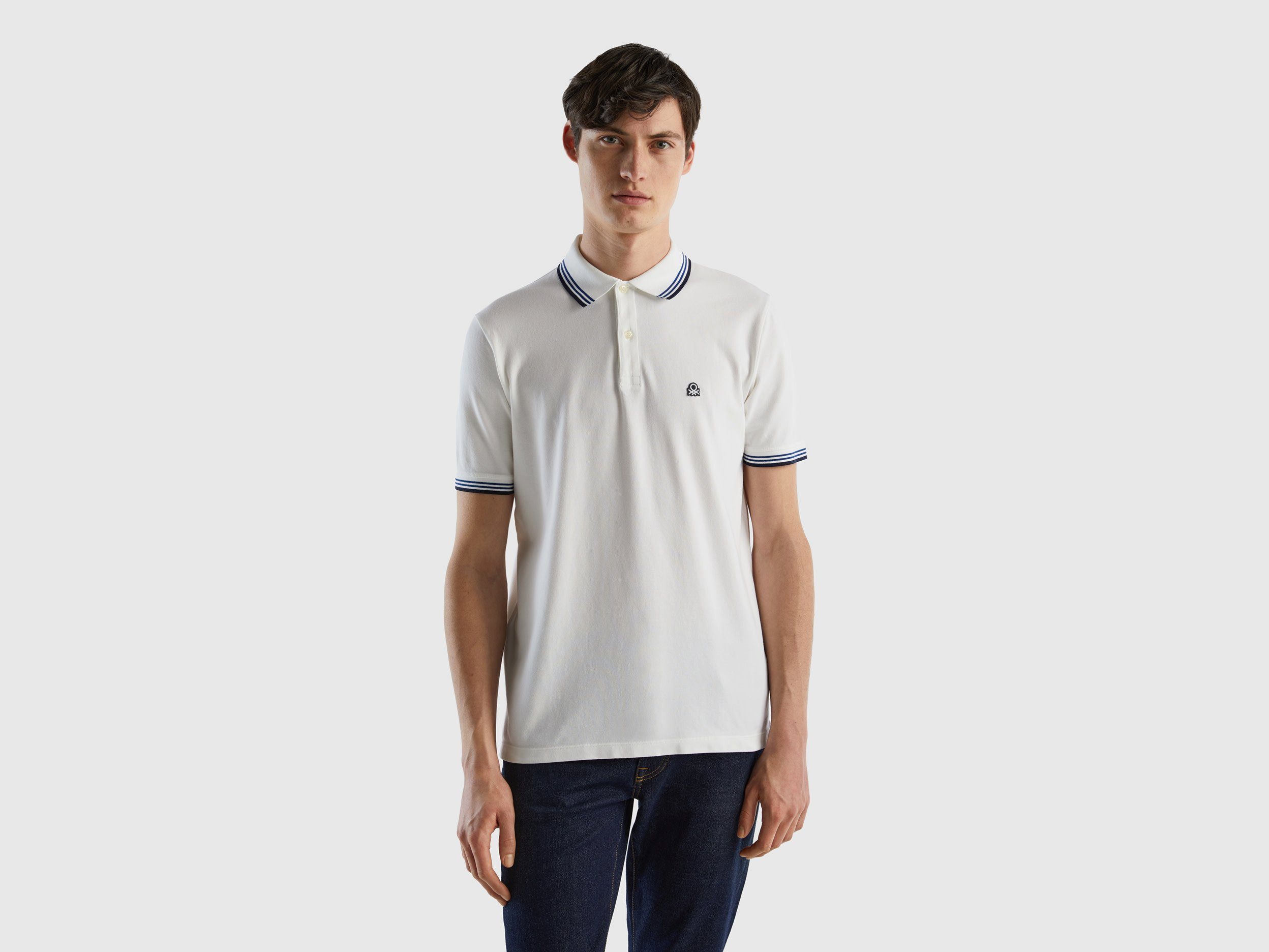 United Colors of Benetton Poloshirt heren poloshirts maat S blauw