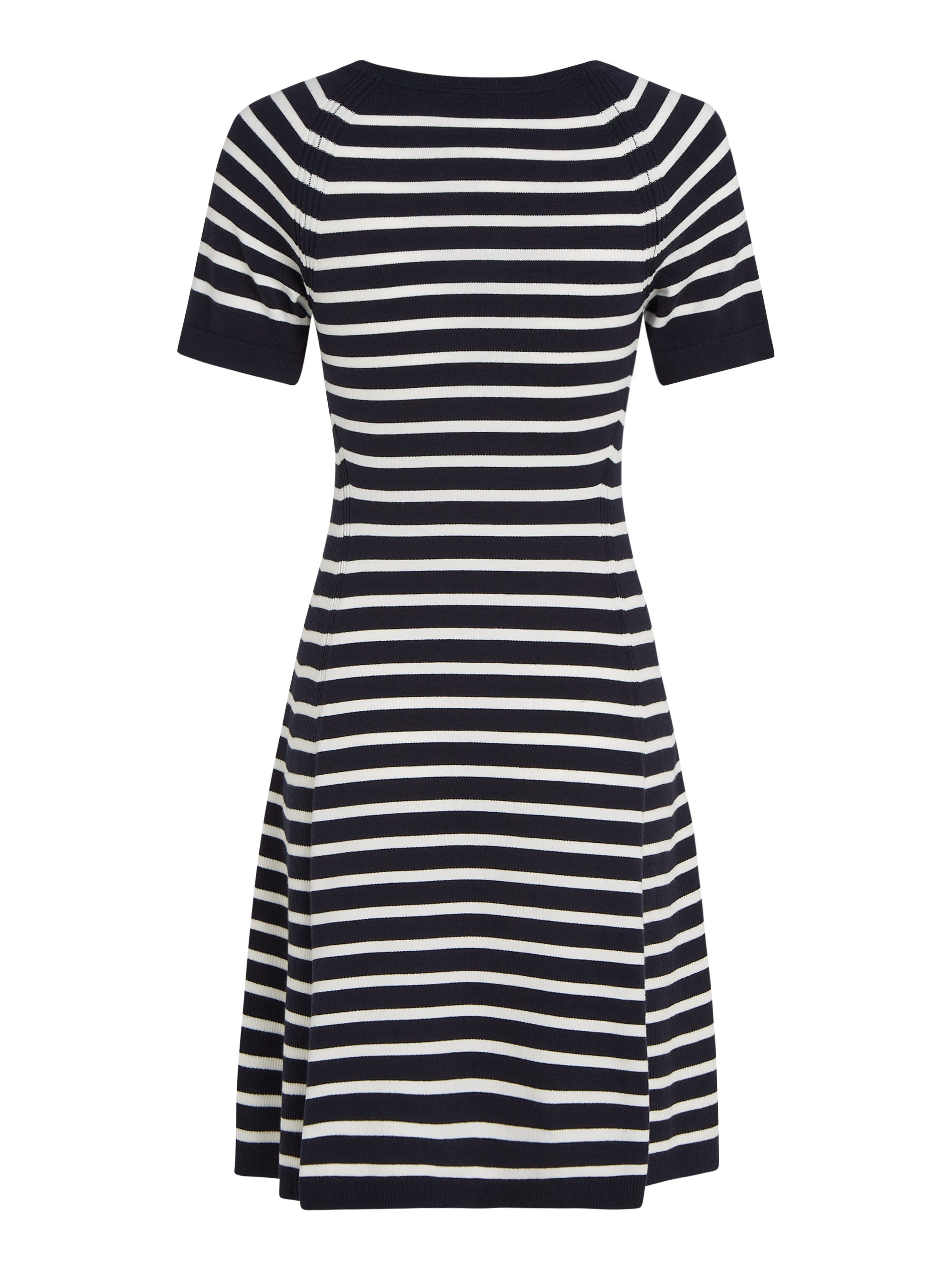 Tommy Hilfiger Jerseyjurk CO JERSEY STITCH F&F DRESS met logoborduursel op borsthoogte