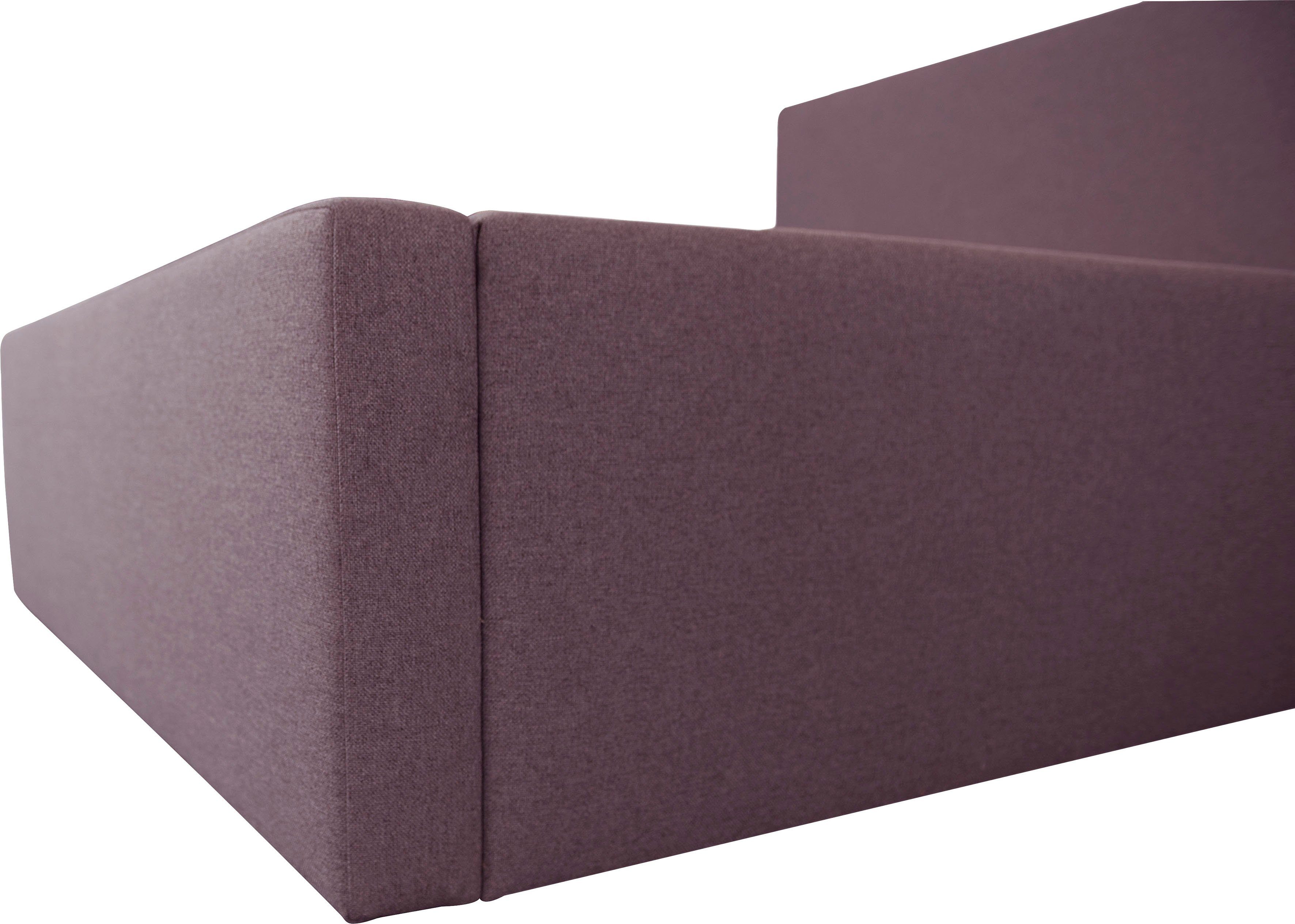 INOSIGN Gestoffeerd bed DALINA rechtlijnig hoofdbord, in 5 breedten, ook in 220 cm lengte
