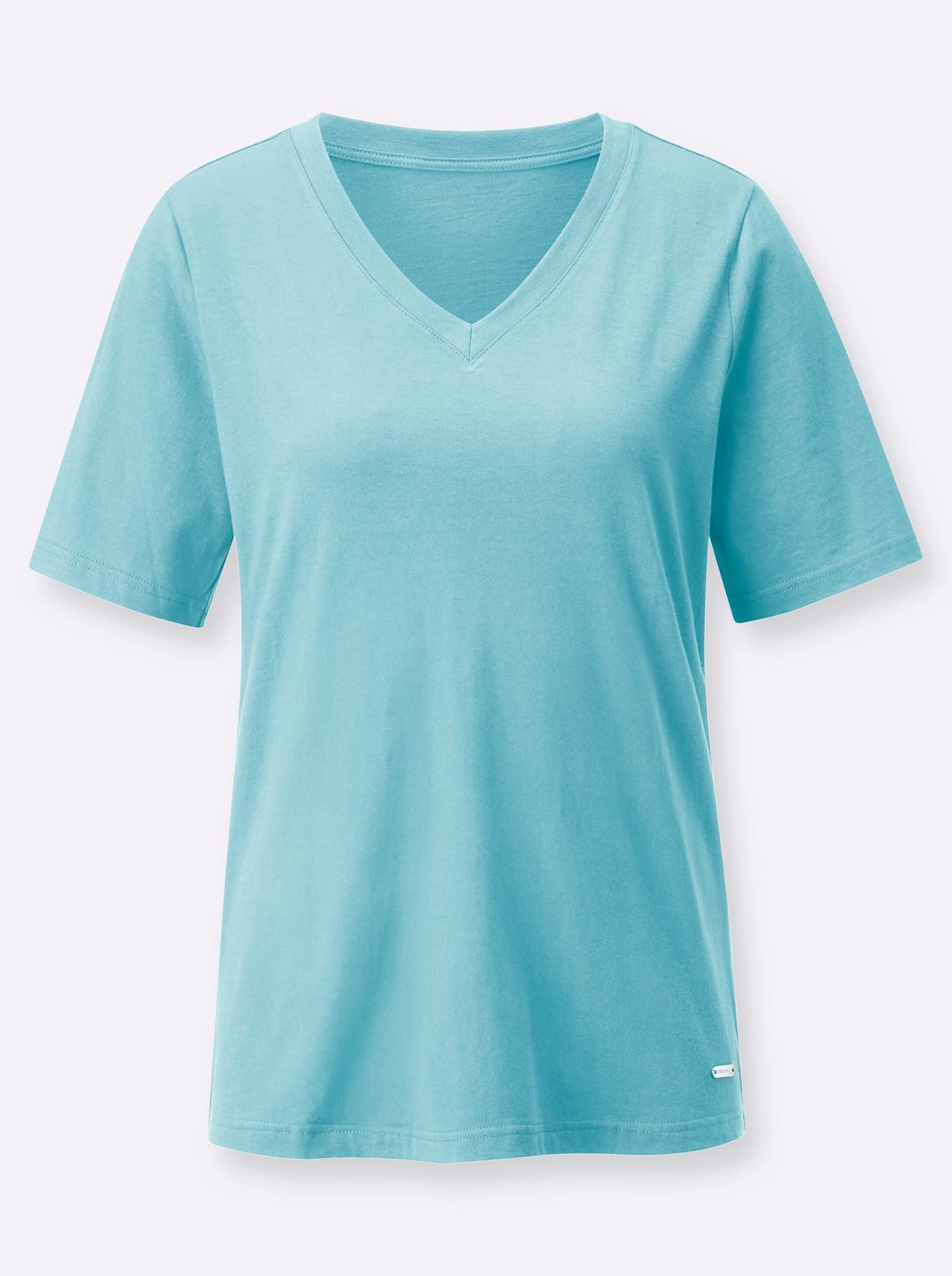 Casual Looks Shirt met V-hals Shirt met korte mouwen (1-delig)