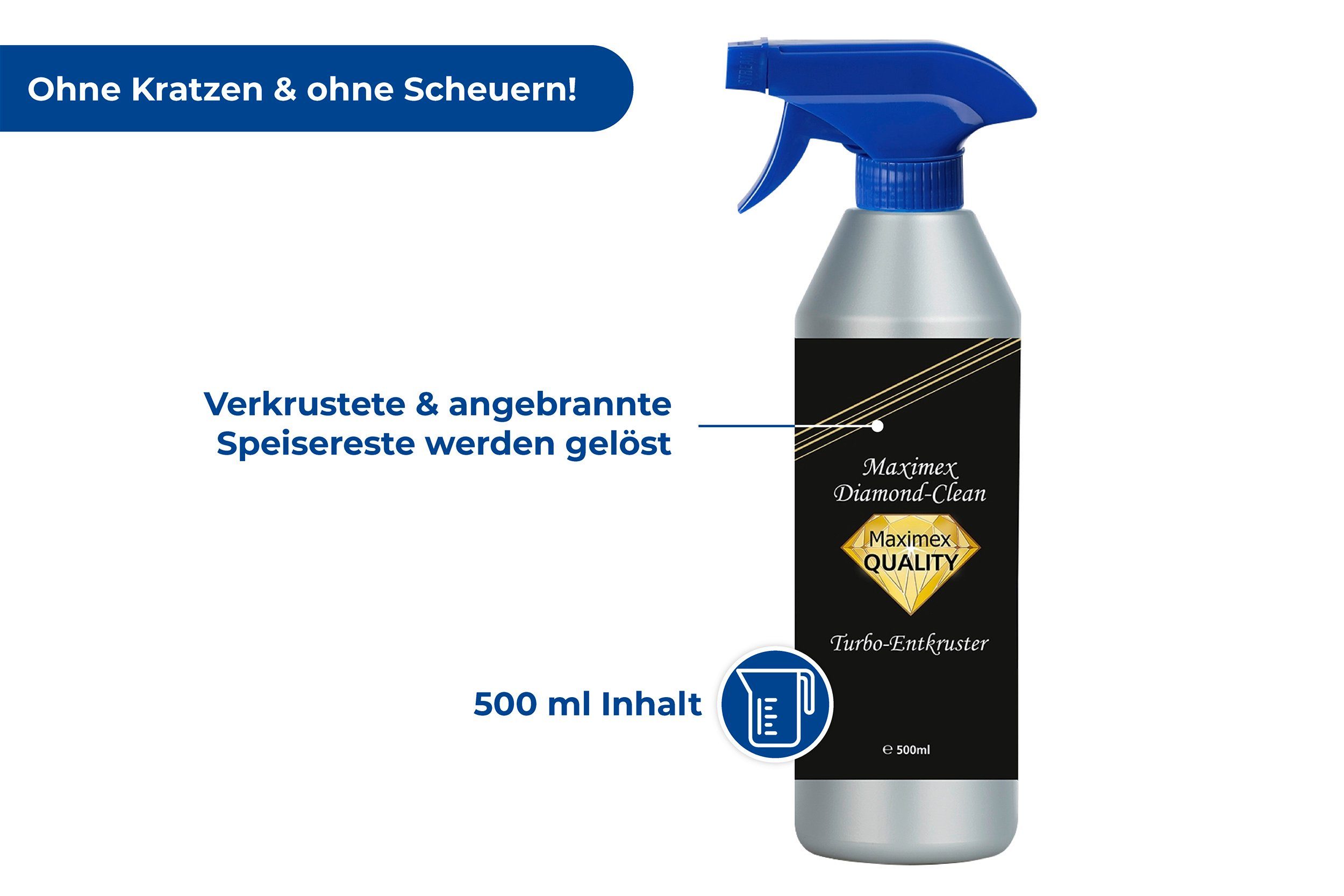 Maximex Ovenreiniger Diamond Clean effectief schoonmaakmiddel tegen vuilopeenhopingen voor oven en grill