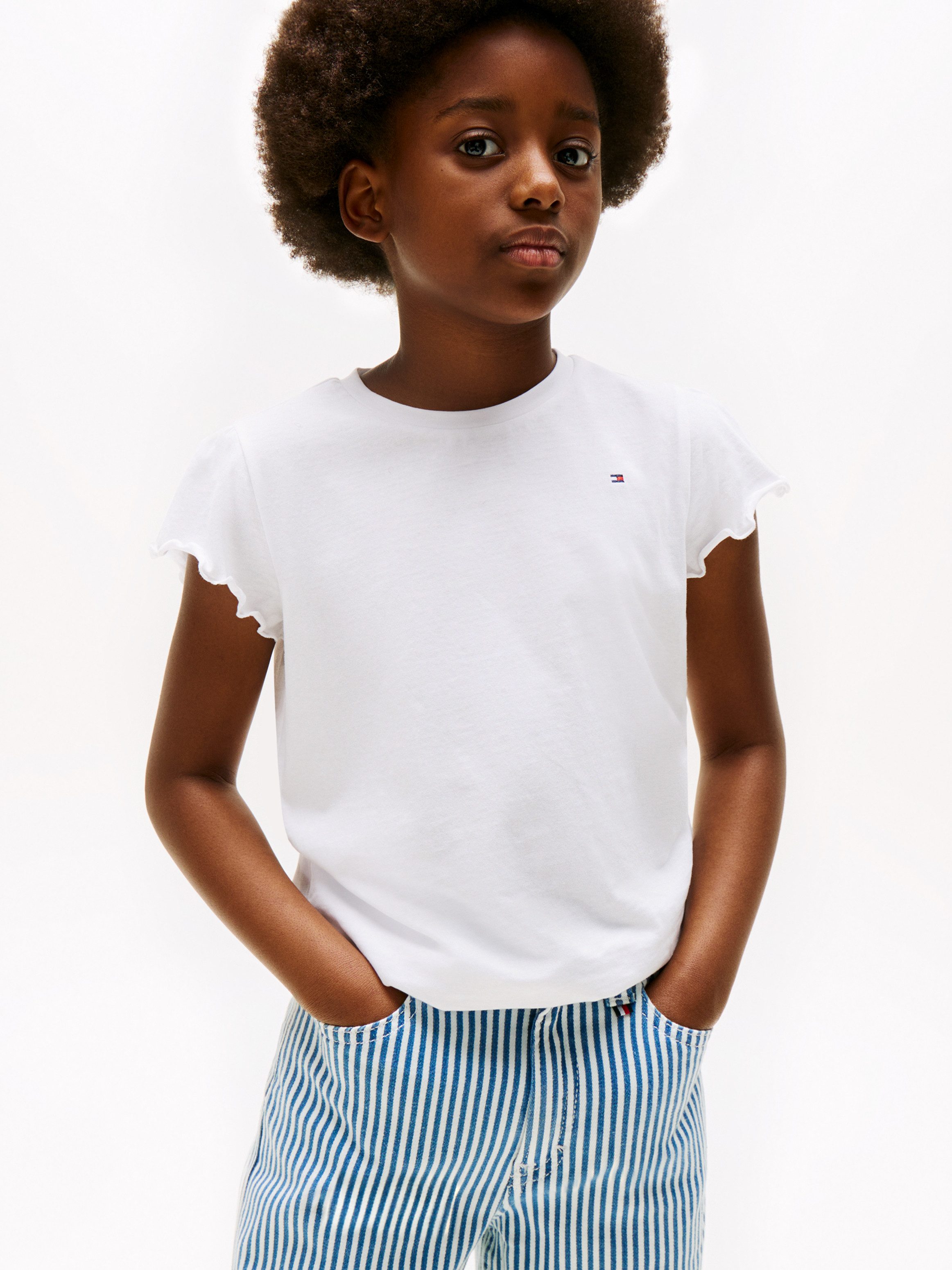 Tommy Hilfiger T-shirt ESSENTIAL RUFFLE SLEEVE TOP