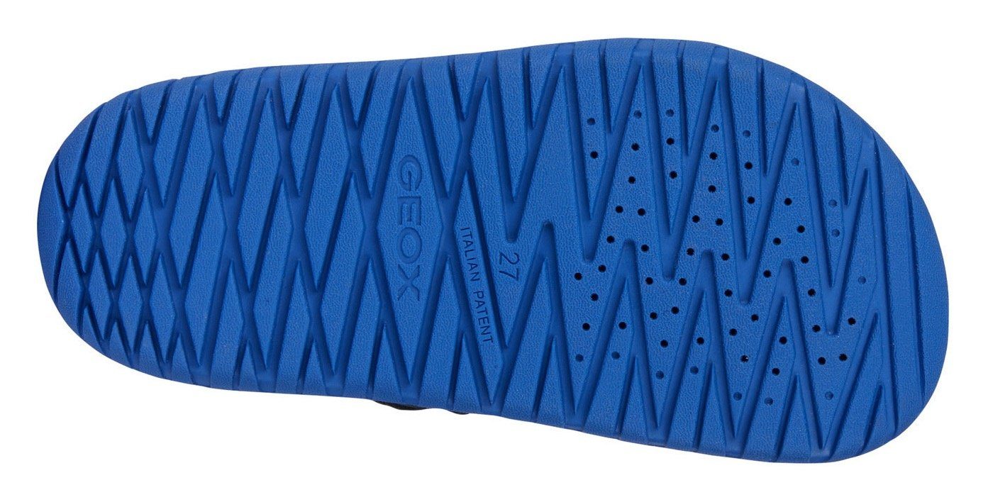 Geox Badslippers J SANDAL FOMMIEX BOY zomerschoen badschoen klittenbandschoen met klittenbandsluiting