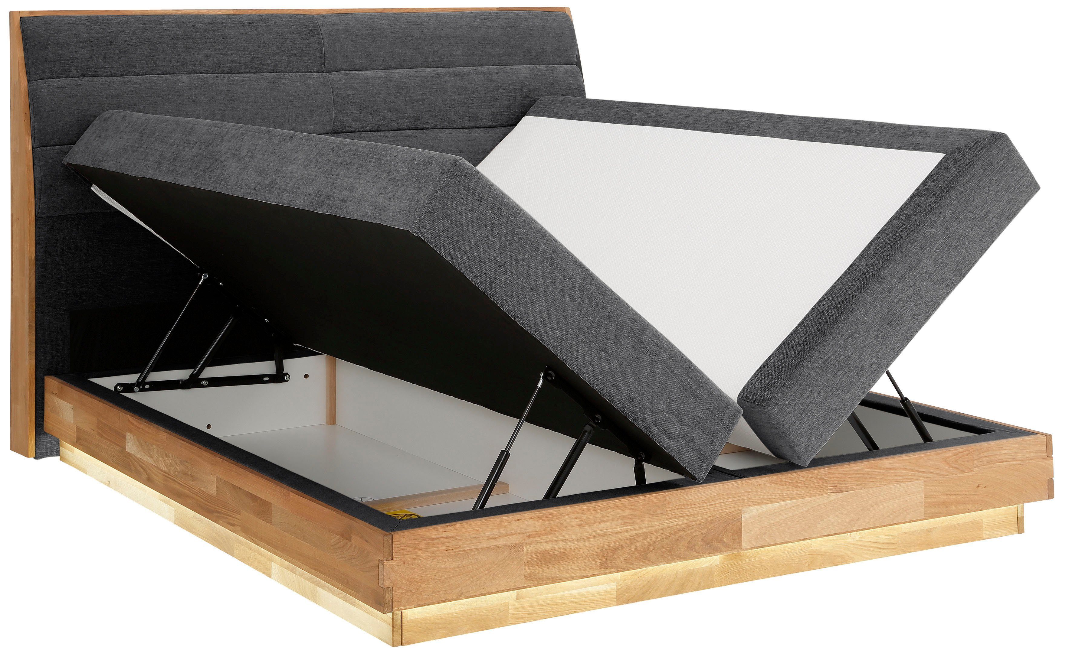 OTTO products Boxspring Ledverlichting, met gecertificeerde, gerecyclede overtrekstoffen