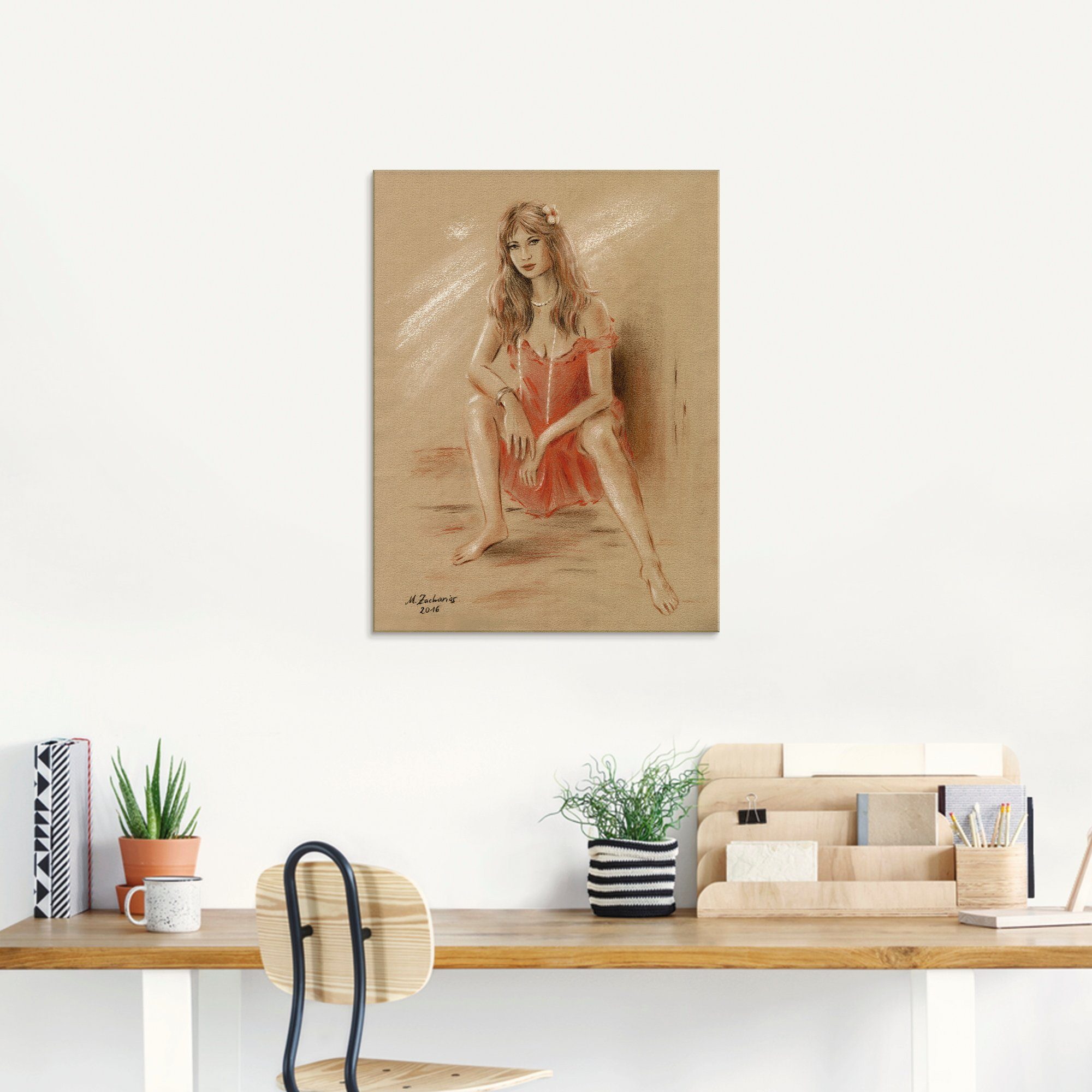 Artland Print op glas Verlangen - erotiek vrouwen