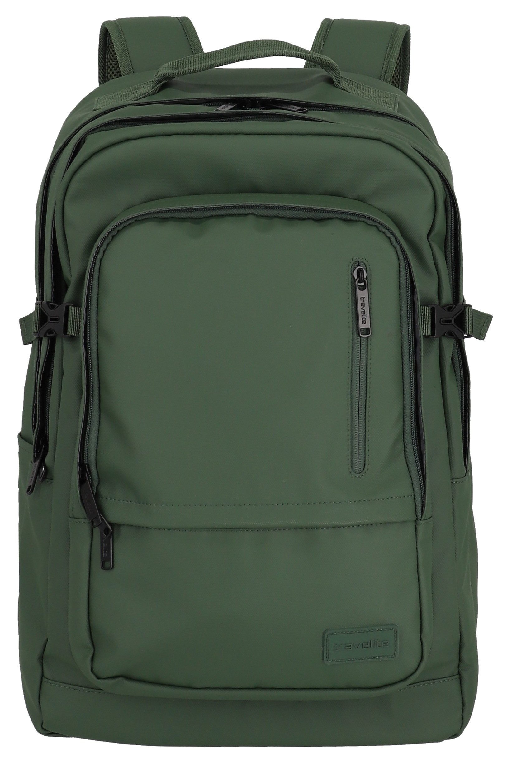 travelite Vrijetijdsrugzak BASICS rugzak zeildoek Schoolrugzak werkrugzak reiserugzak met 15,6 inch laptopvak