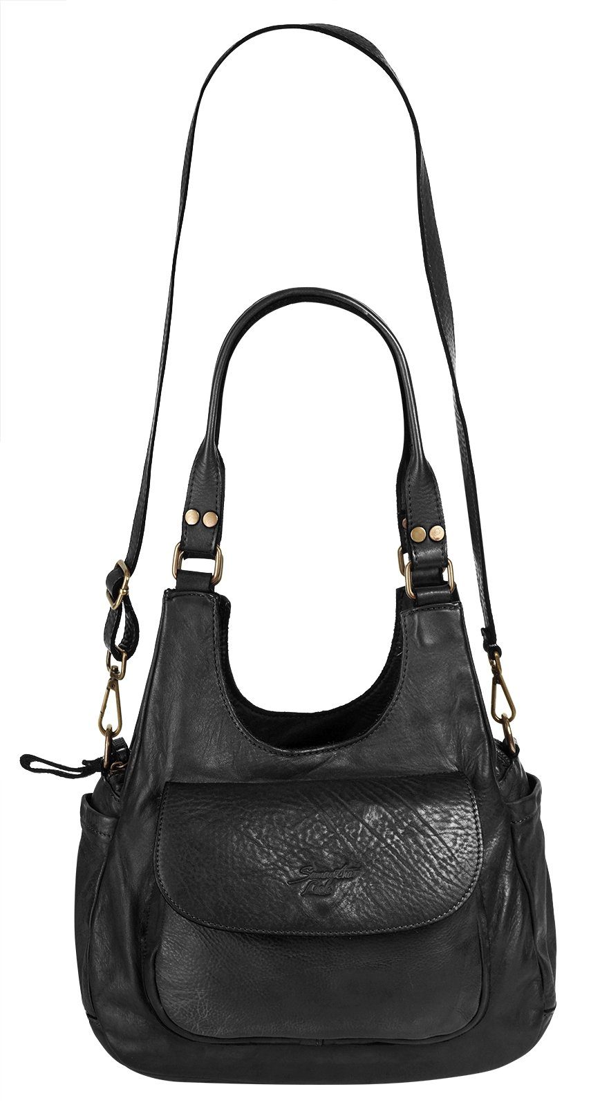Samantha Look Schoudertas echt leer, made in italy