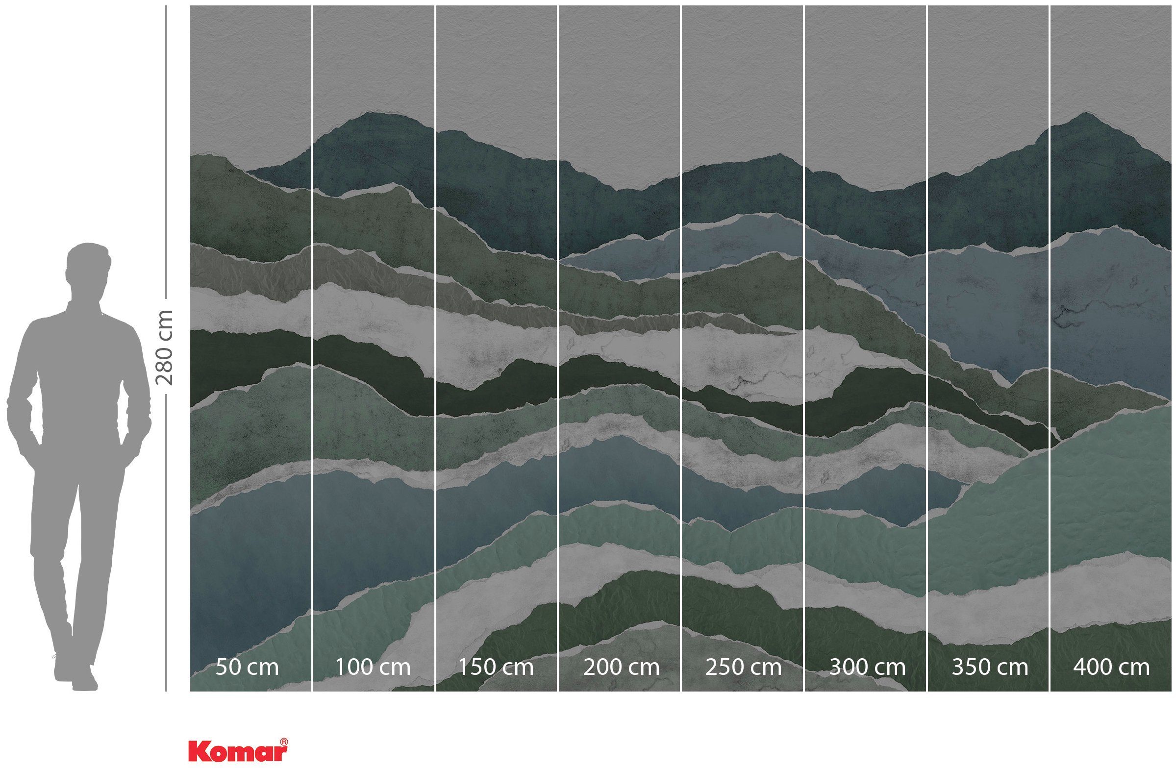 Komar Vliesbehang Digitale print vlies - Sierra - Afmeting 400 x 280 cm