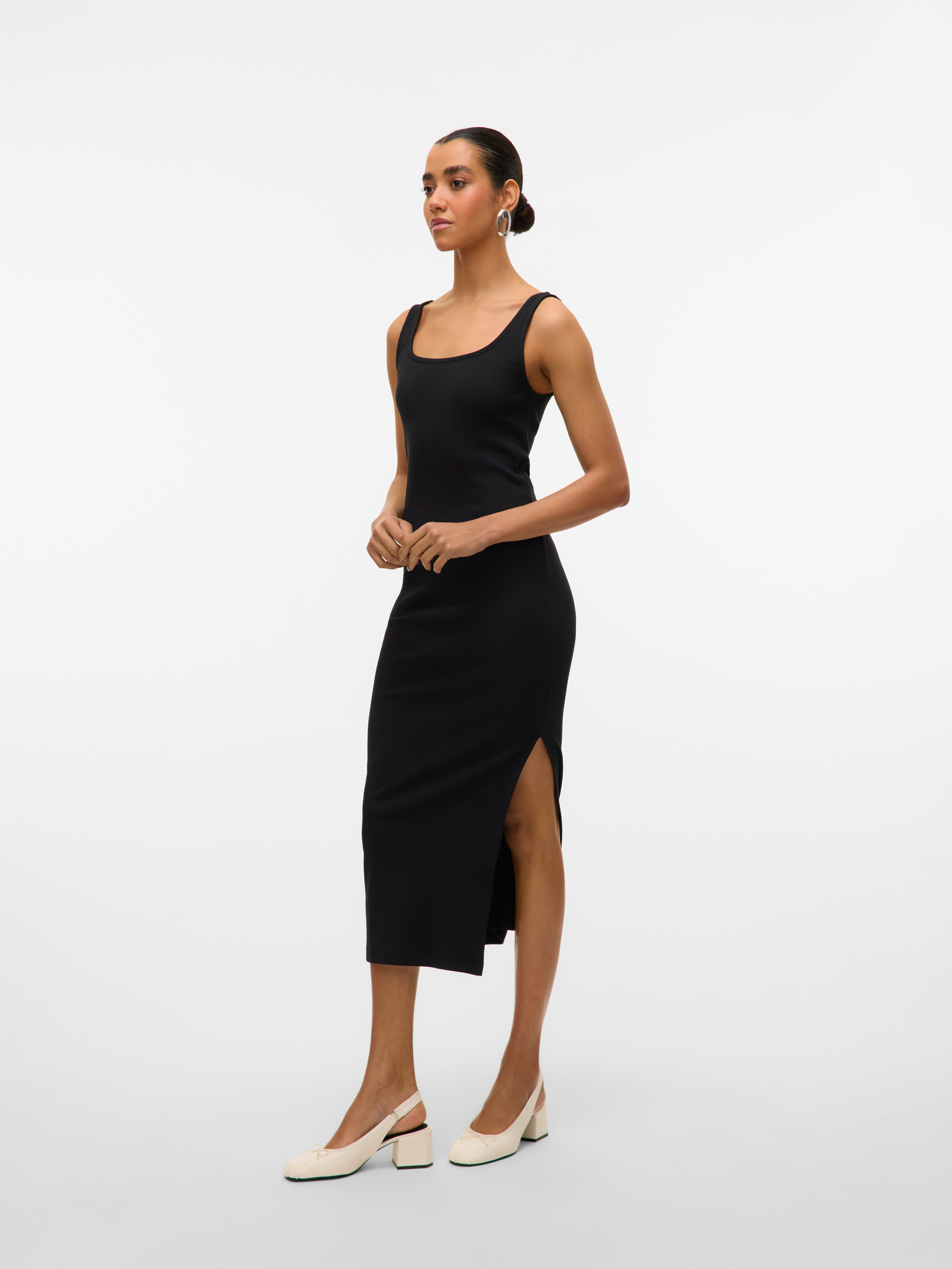 Vero Moda Maxi-jurk VMCHLOE SL 7/8 DRESS JRS GA NOOS dames maxi-jurken maat S (36) zwart