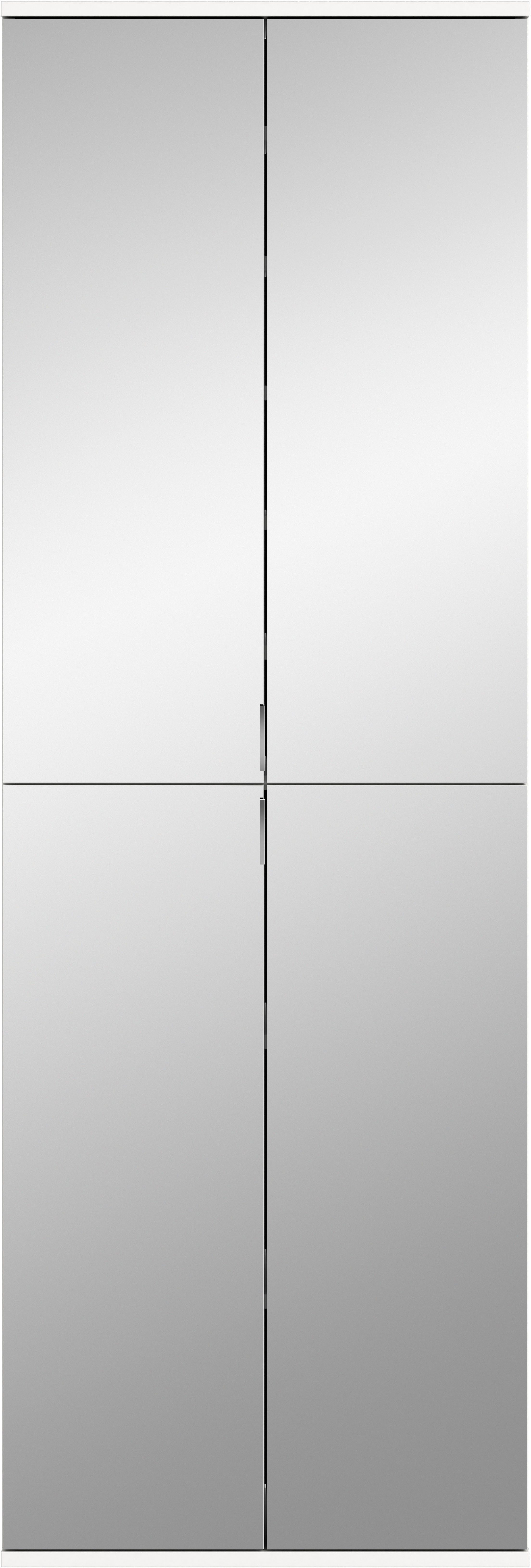 INOSIGN Schoenenkast Trondheim, Hoogte 193 cm, 4 Spiegelduren, 9 Vakken, 7 Planken