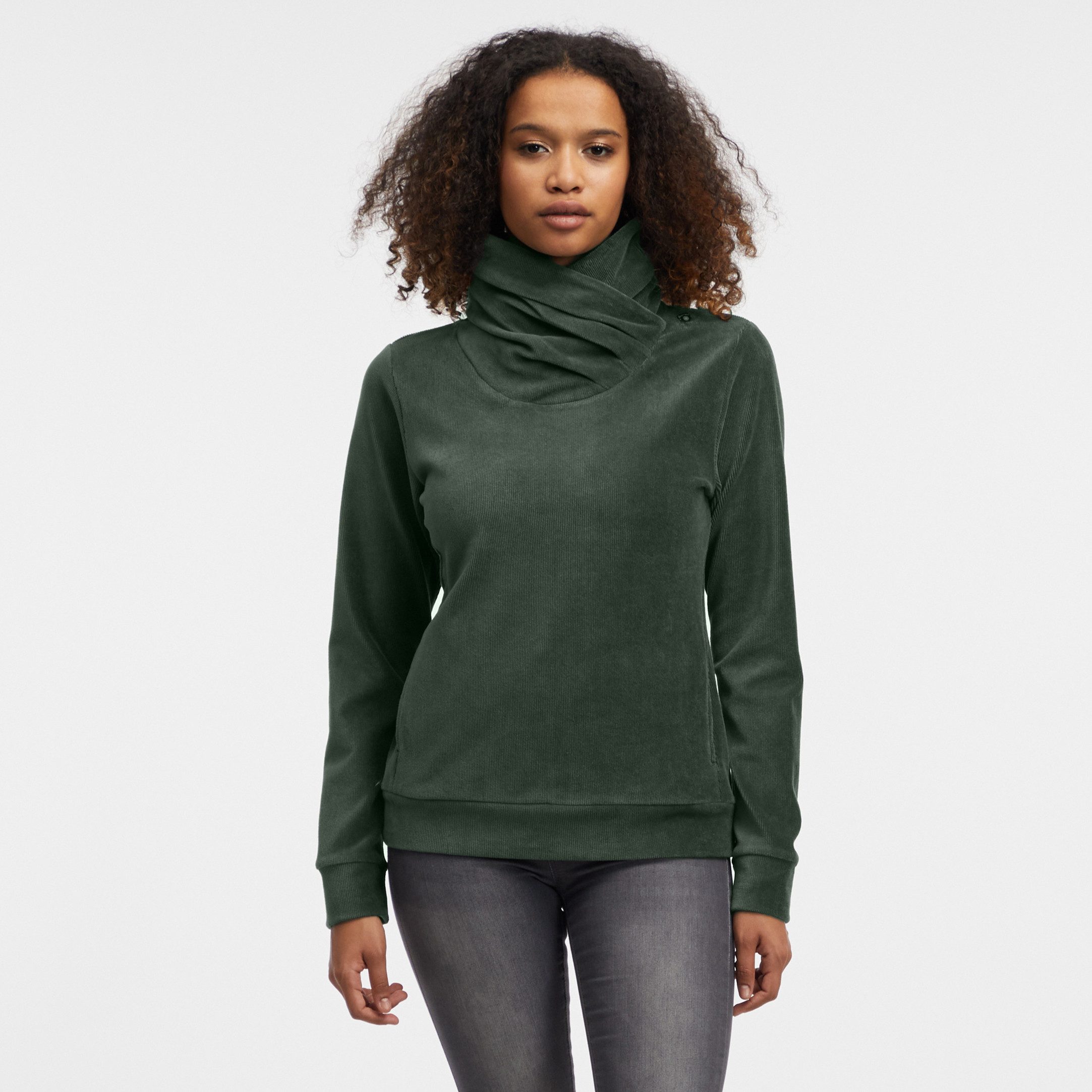 Ragwear Sweatshirt ANABELKA CORDUROY in geribbelde cordlook