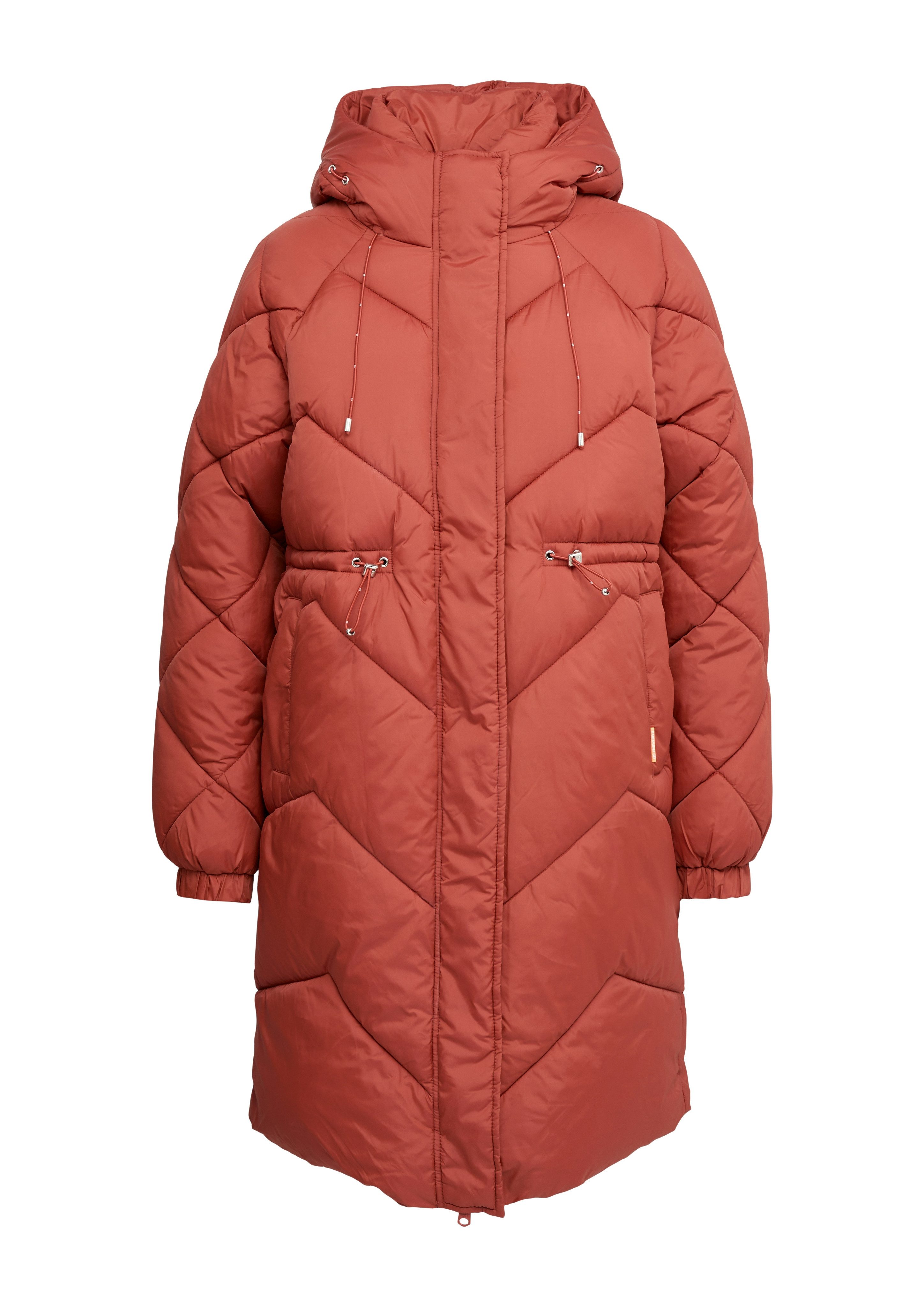 Q S designed by Gewatteerde jas met een capuchon
