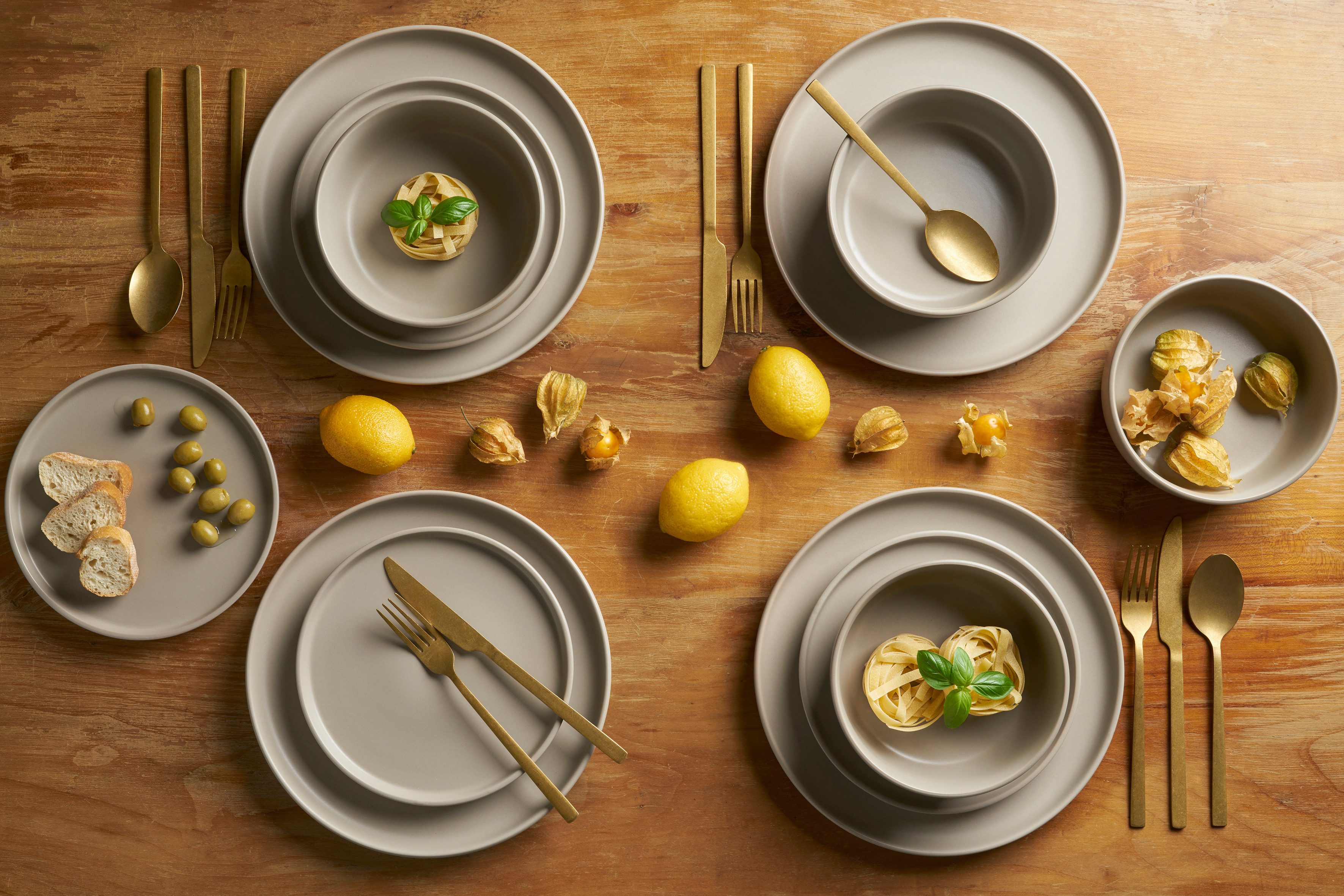 LeGer Home by Lena Gercke Eetservies Servies, servies Belli rond model, scandi stijl, 12 delen, voor 4 personen (set, 12-delig)
