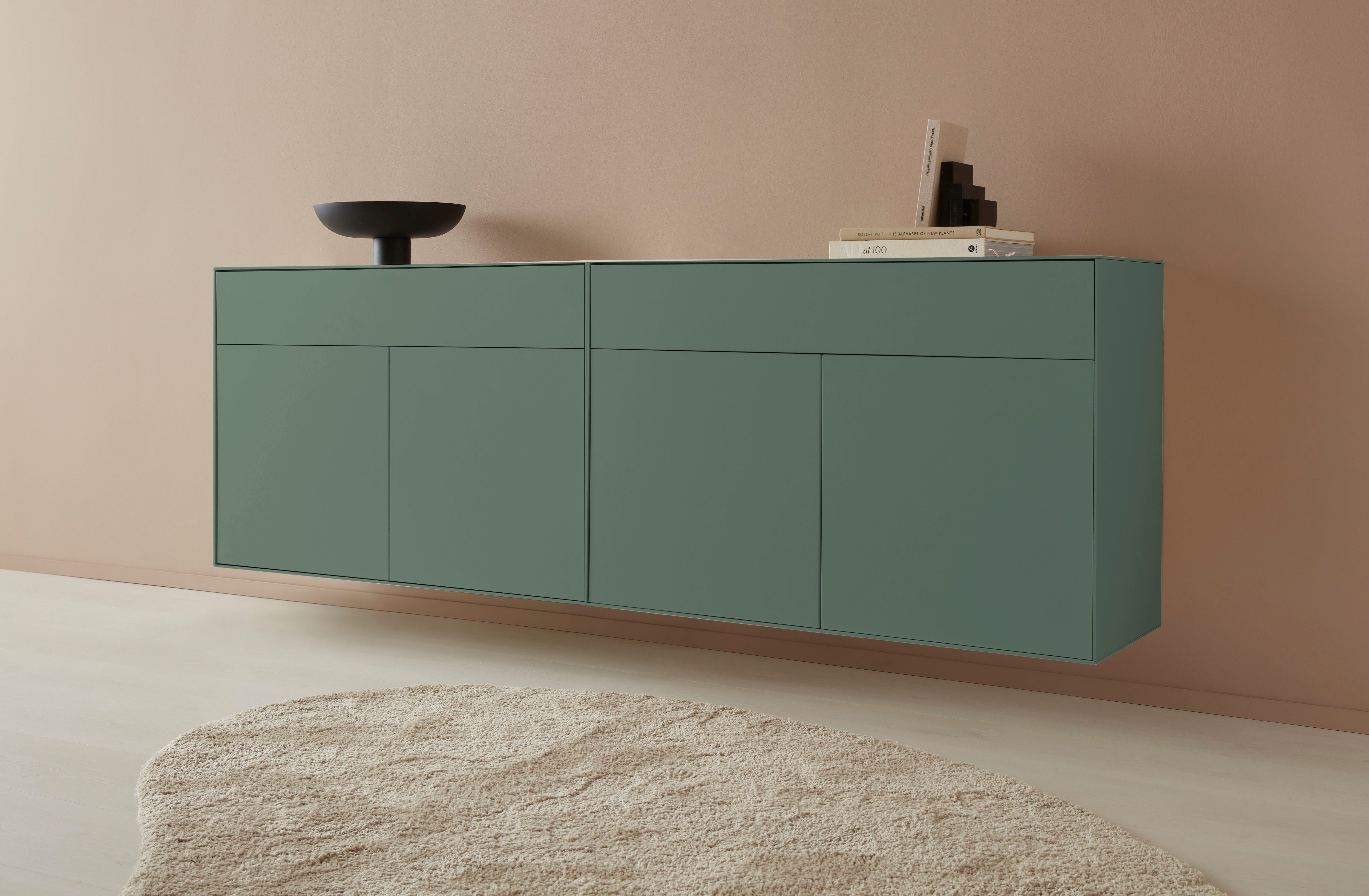 LeGer Home by Lena Gercke Dressoir Essentials Breedte: 112 cm, MDF gelakt, push-to-open-functie