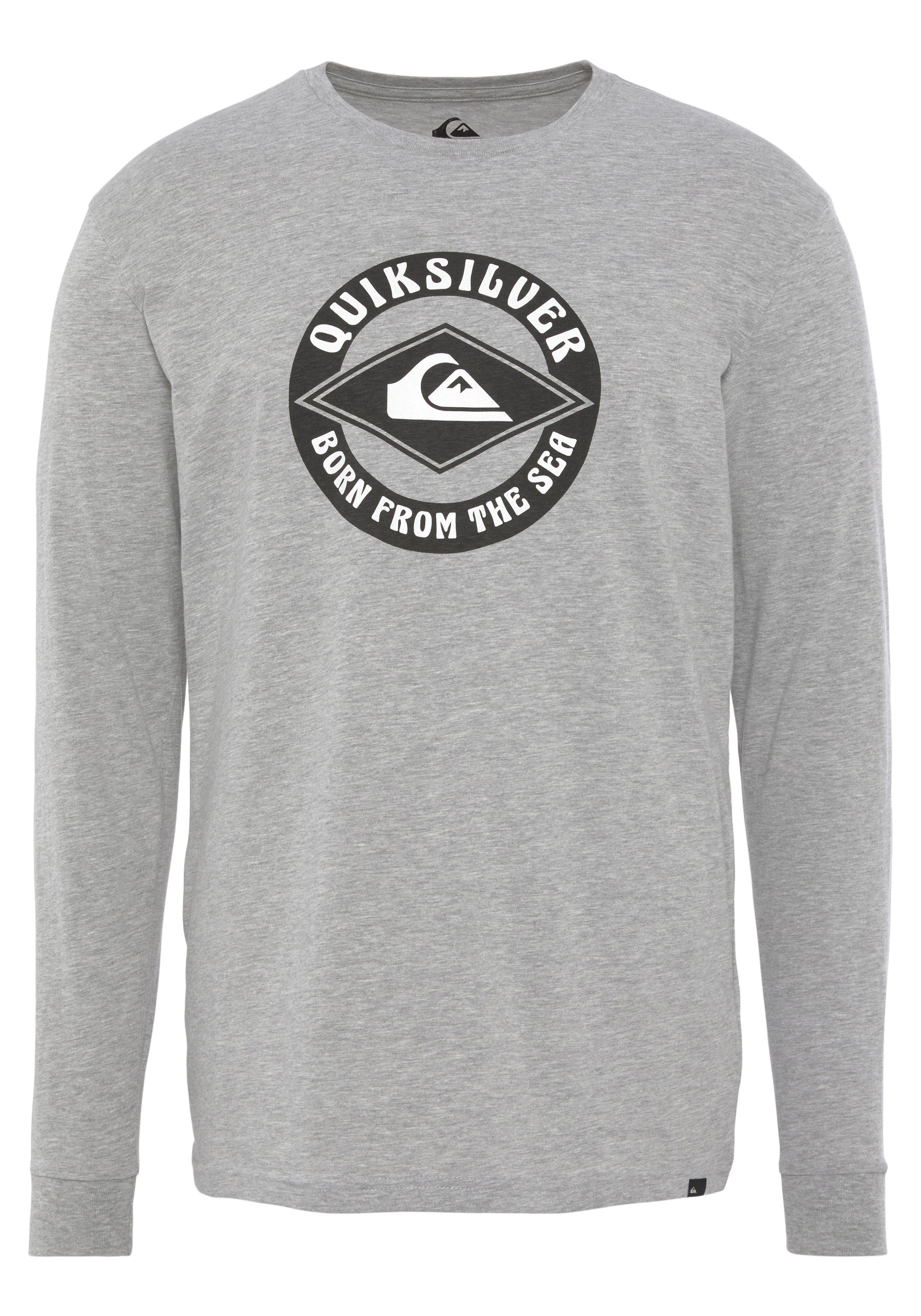 Quiksilver Shirt met lange mouwen Heren dubbelpak met logoprint (set, 2-delig)