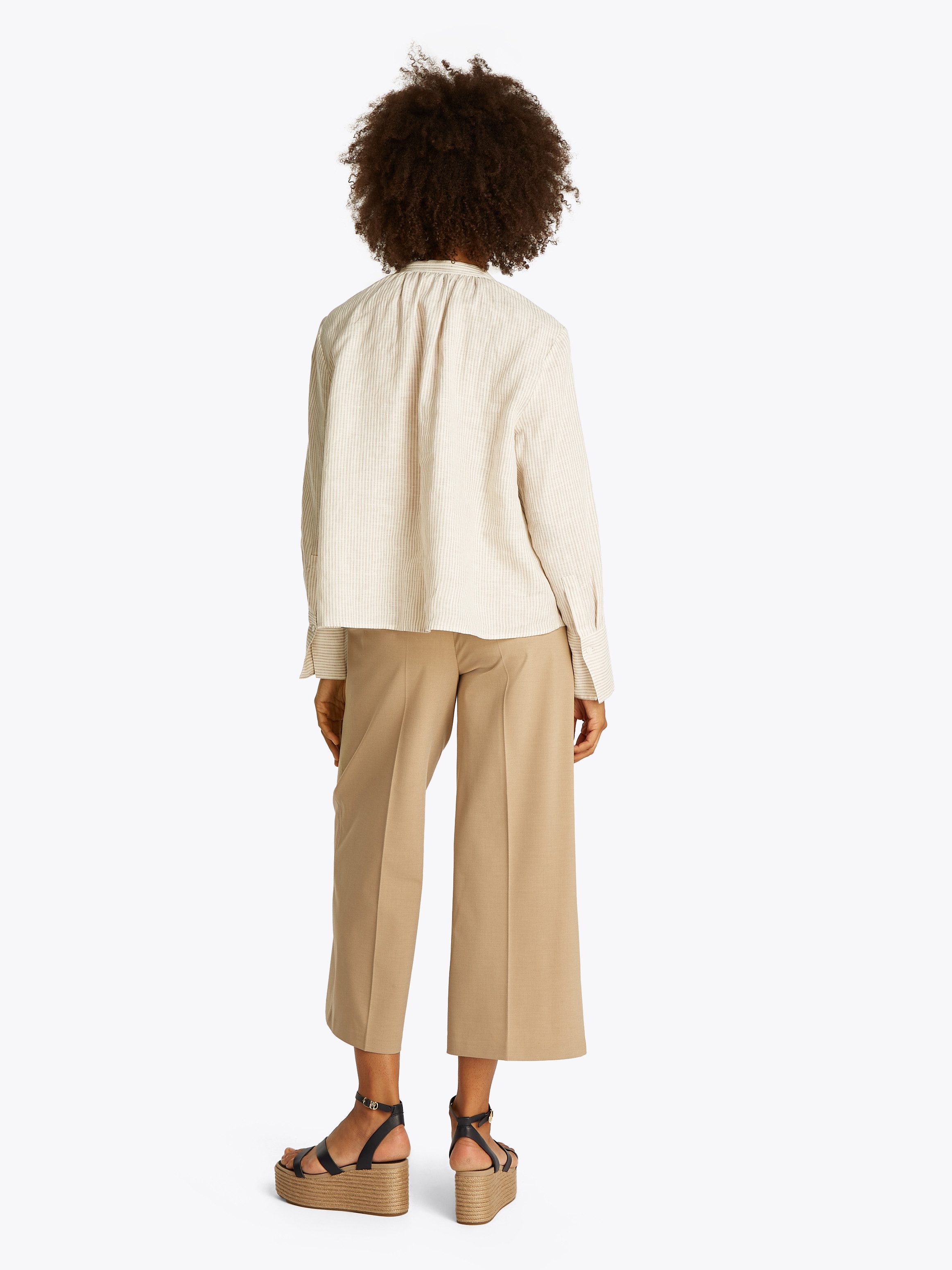 Tommy Hilfiger Klassieke blouse ESS LINEN V-NECK BLOUSE