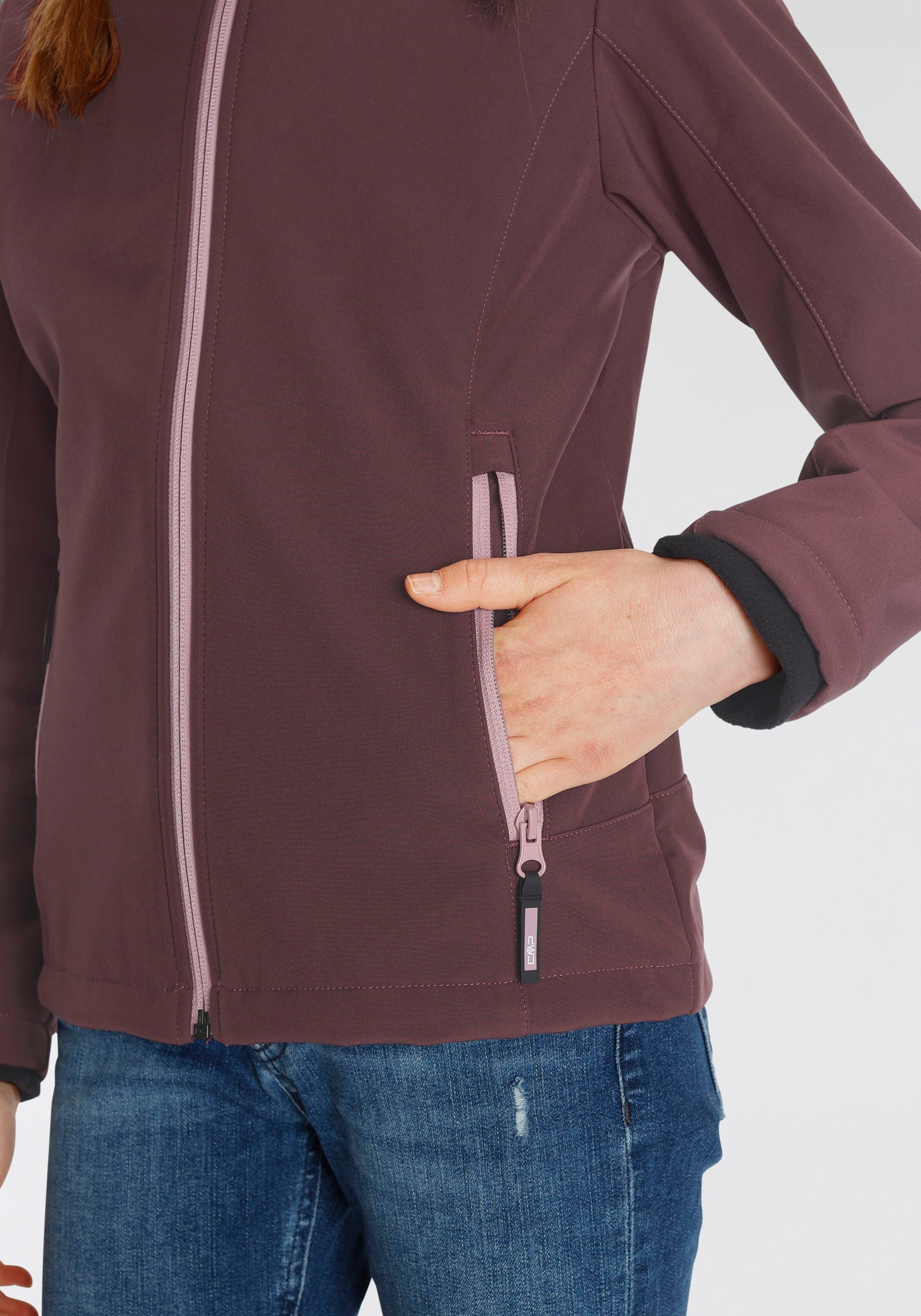 CMP Softshell-jack KID G JACKET FIX HOOD voor kinderen43405465 Ademend & waterafstotend & windafstotend & voor kinderen