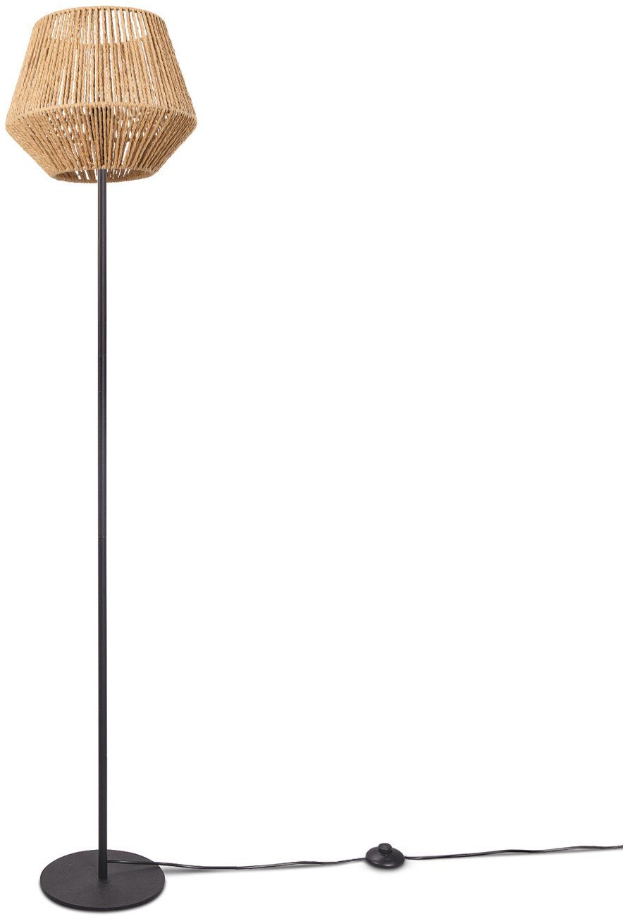 Paco Home Staande lamp Pinto moderne led lamp in boho-look, woonkamer, slaapkamer, fitting e27