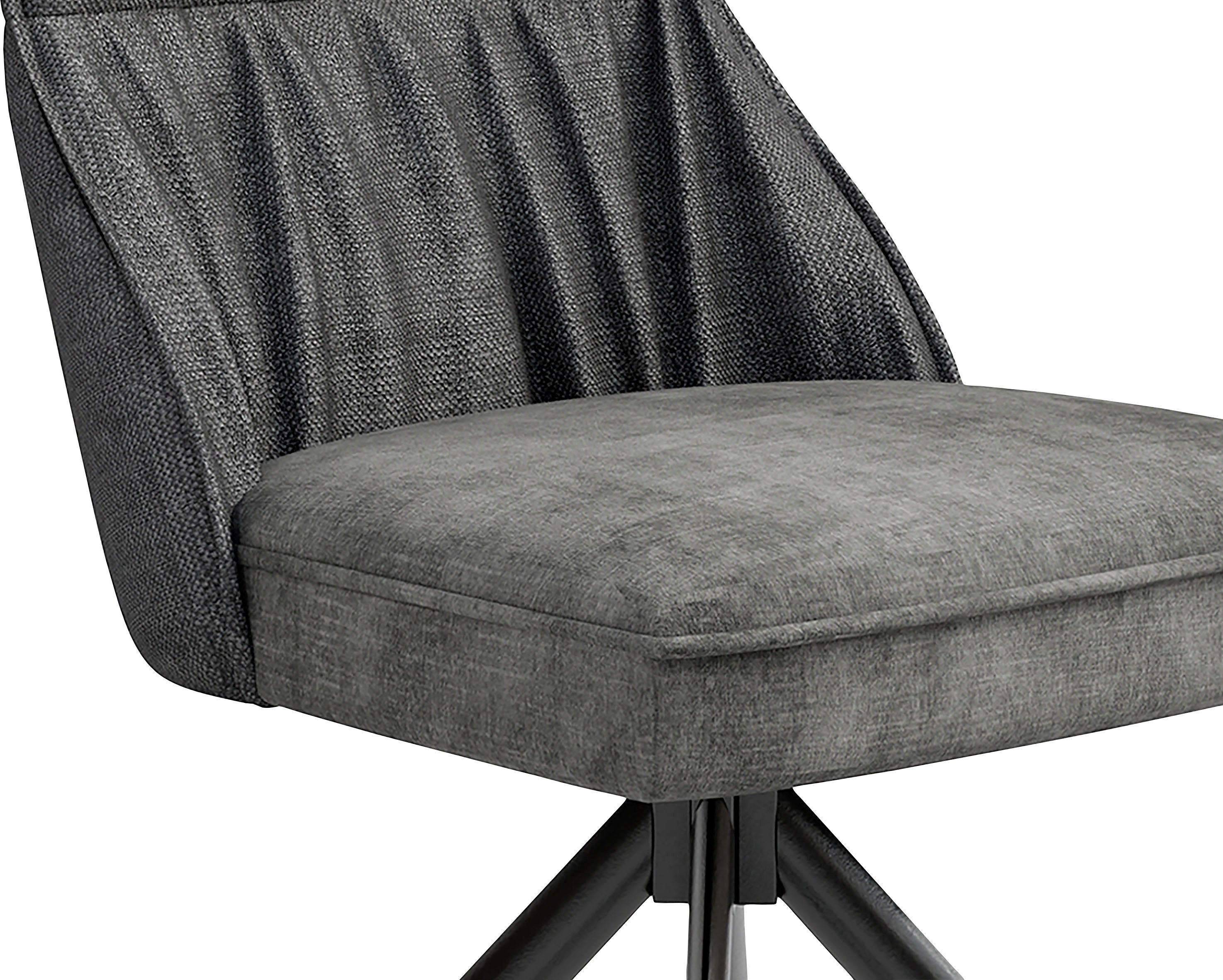byLIVING Eetkamerstoel California set van 2, met pocketveringskern, 180° draaibaar met return-functie (set, 2 stuks)
