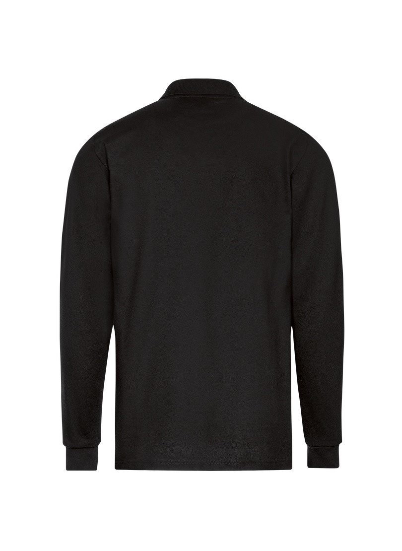Trigema Poloshirt lange mouw poloshirt met mouwboorden (1-delig)