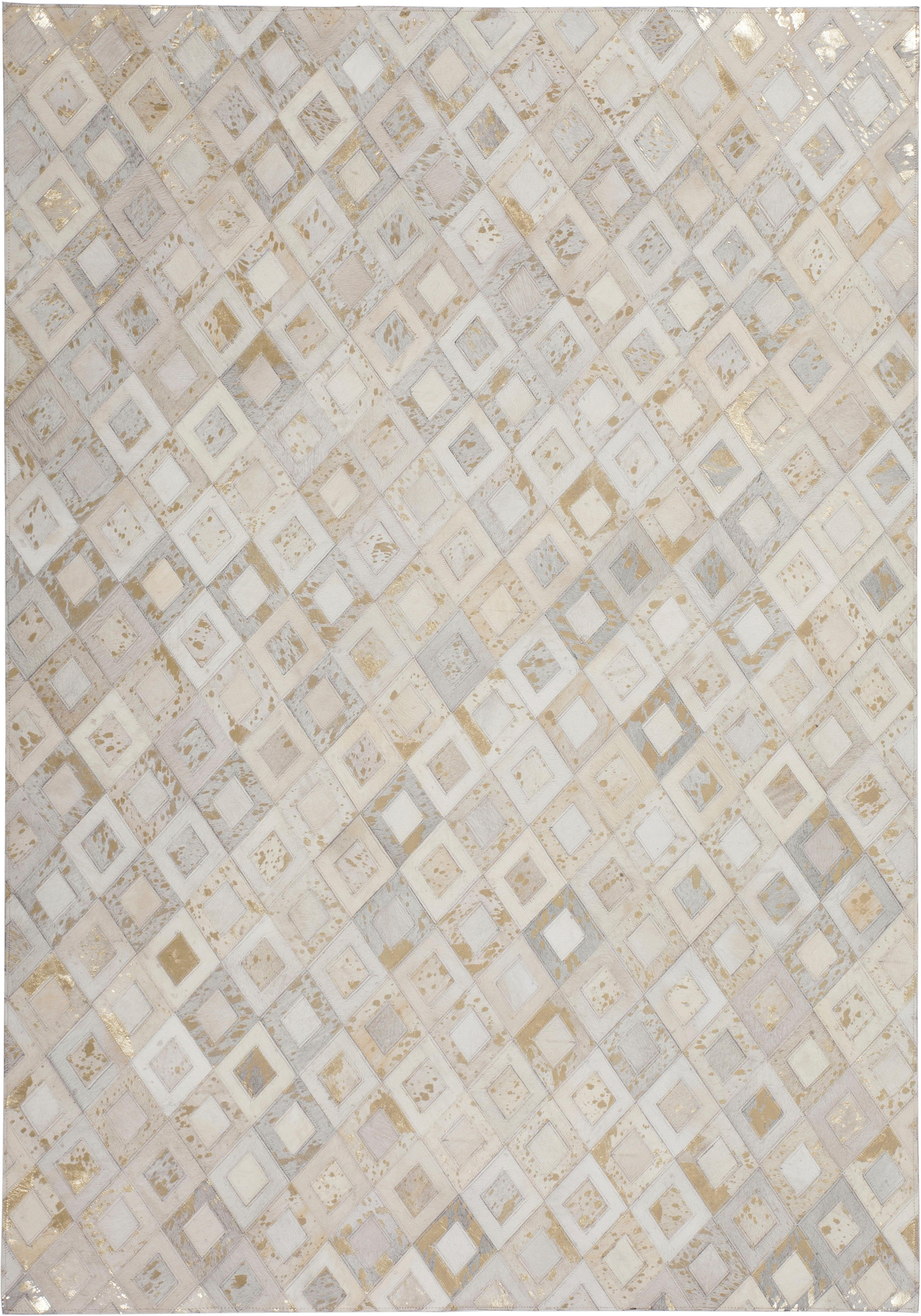 my home Leren vloerkleed Arno elk kleed is uniek, woonkamer