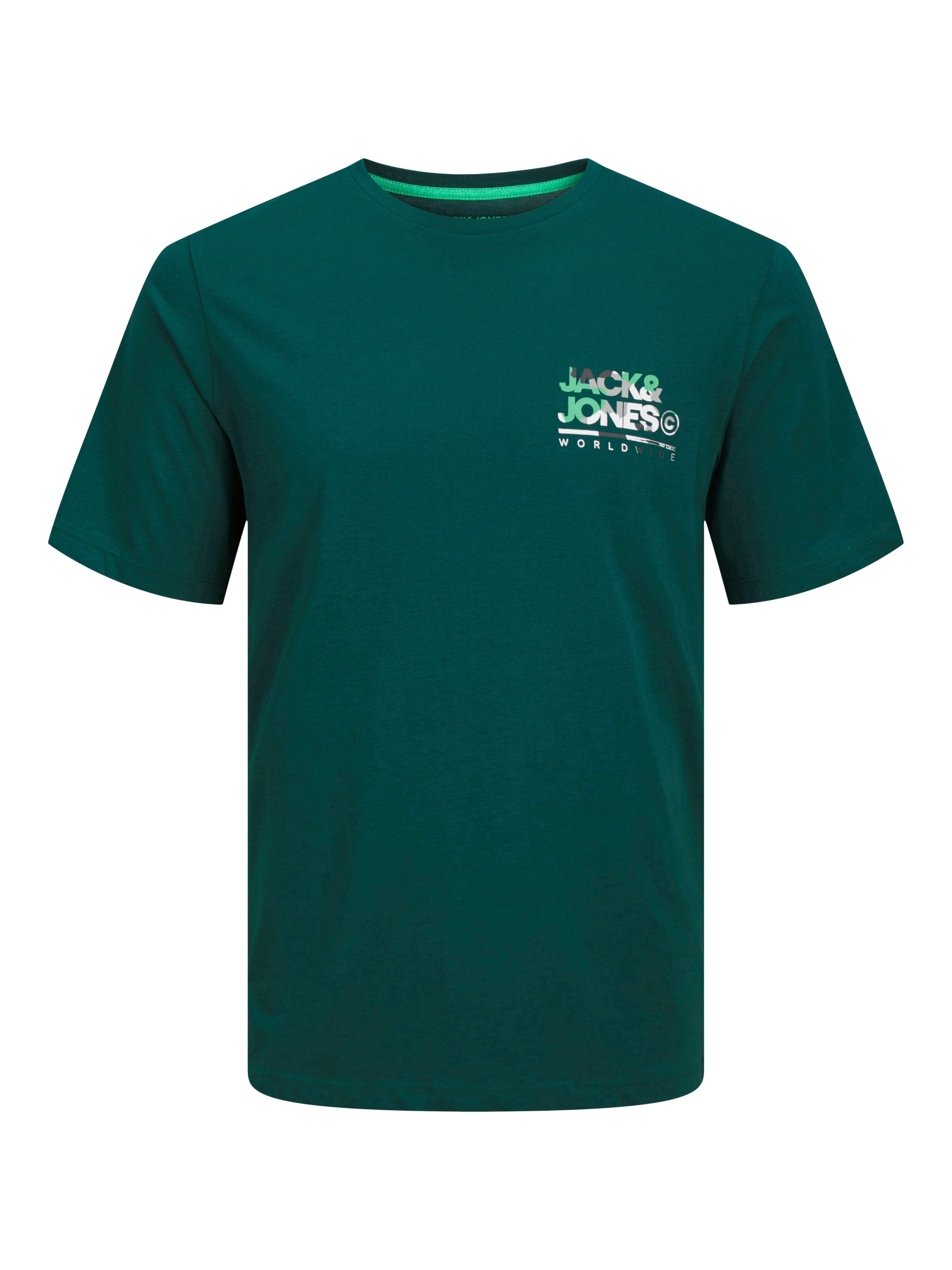 Jack & Jones Shirt met korte mouwen JJLUKE TEE SS CREW NECK 5PK MP (set, 5-delig)