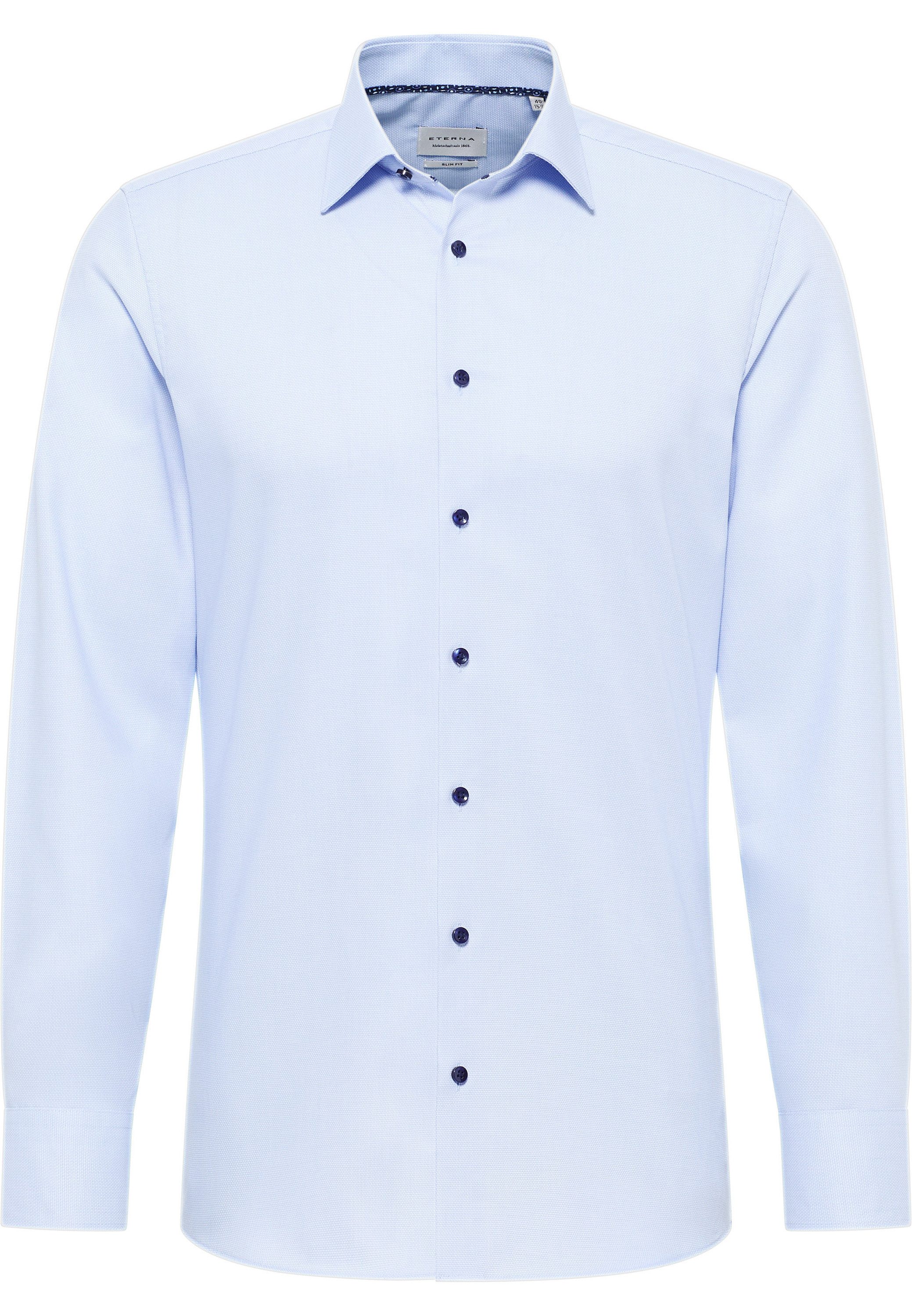 Eterna Overhemd met lange mouwen Slim fit NON IRON (strijkvrij)