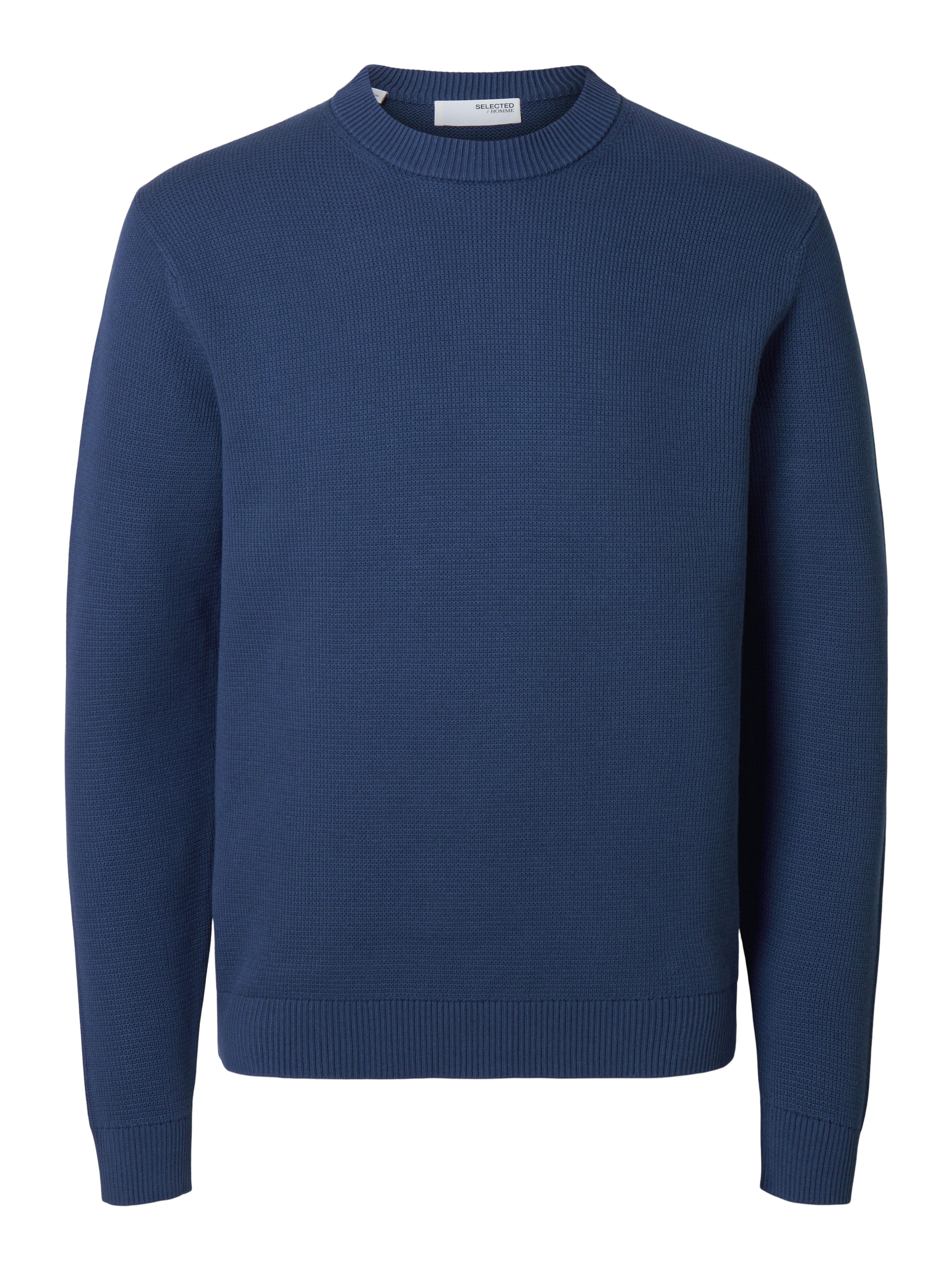 SELECTED HOMME Trui met ronde hals SLHDANE LS KNIT STRUCTURE CREW NECK NOOS