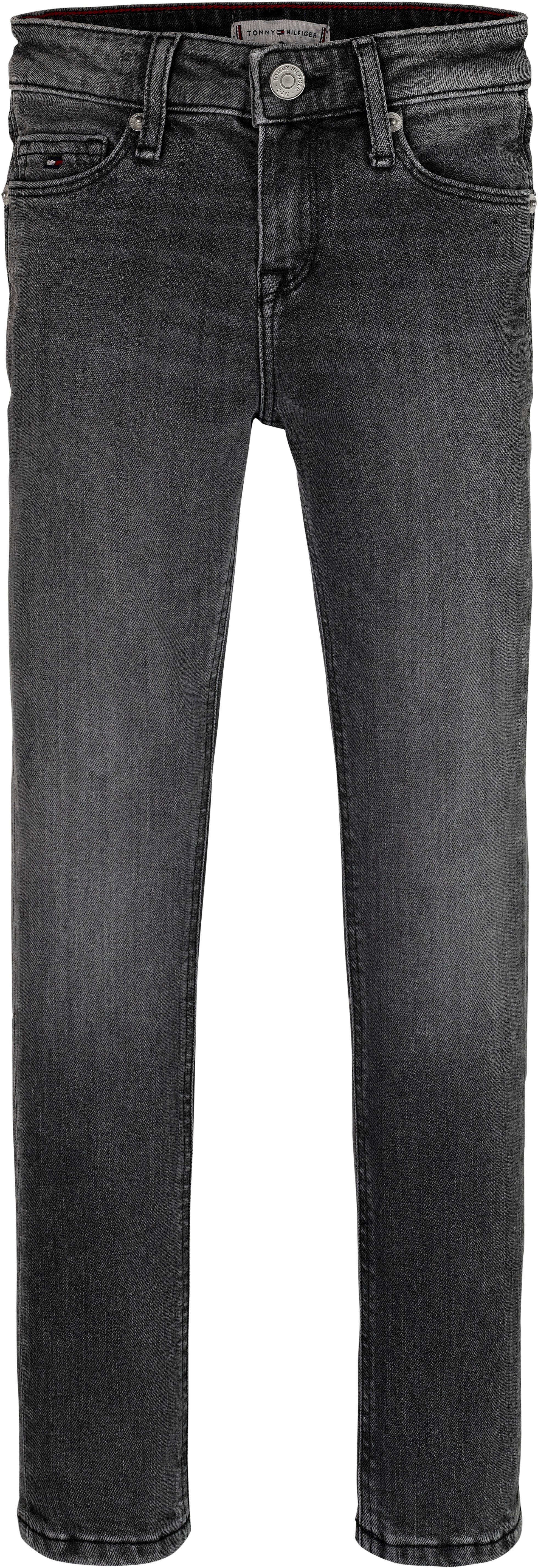 Tommy Hilfiger Skinny fit jeans NORA SKINNY MID GREY WASH DENIM Kinderen tot 16 jaar met logo-opdruk