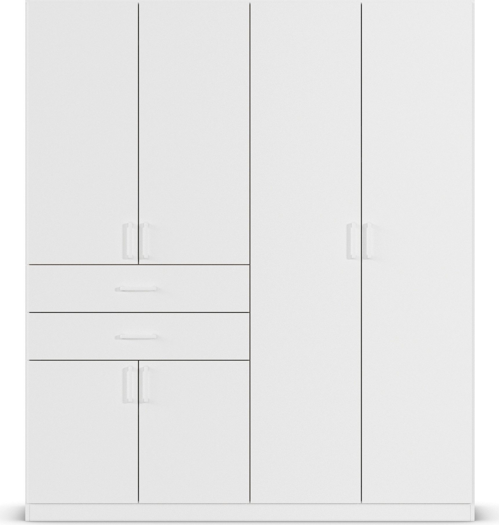 rauch Draaideurkast Kledingkast kast garderobe MAIKA met decor-front 2 lades, in verschillende breedtes, hoogtes, kleuren, made in germany