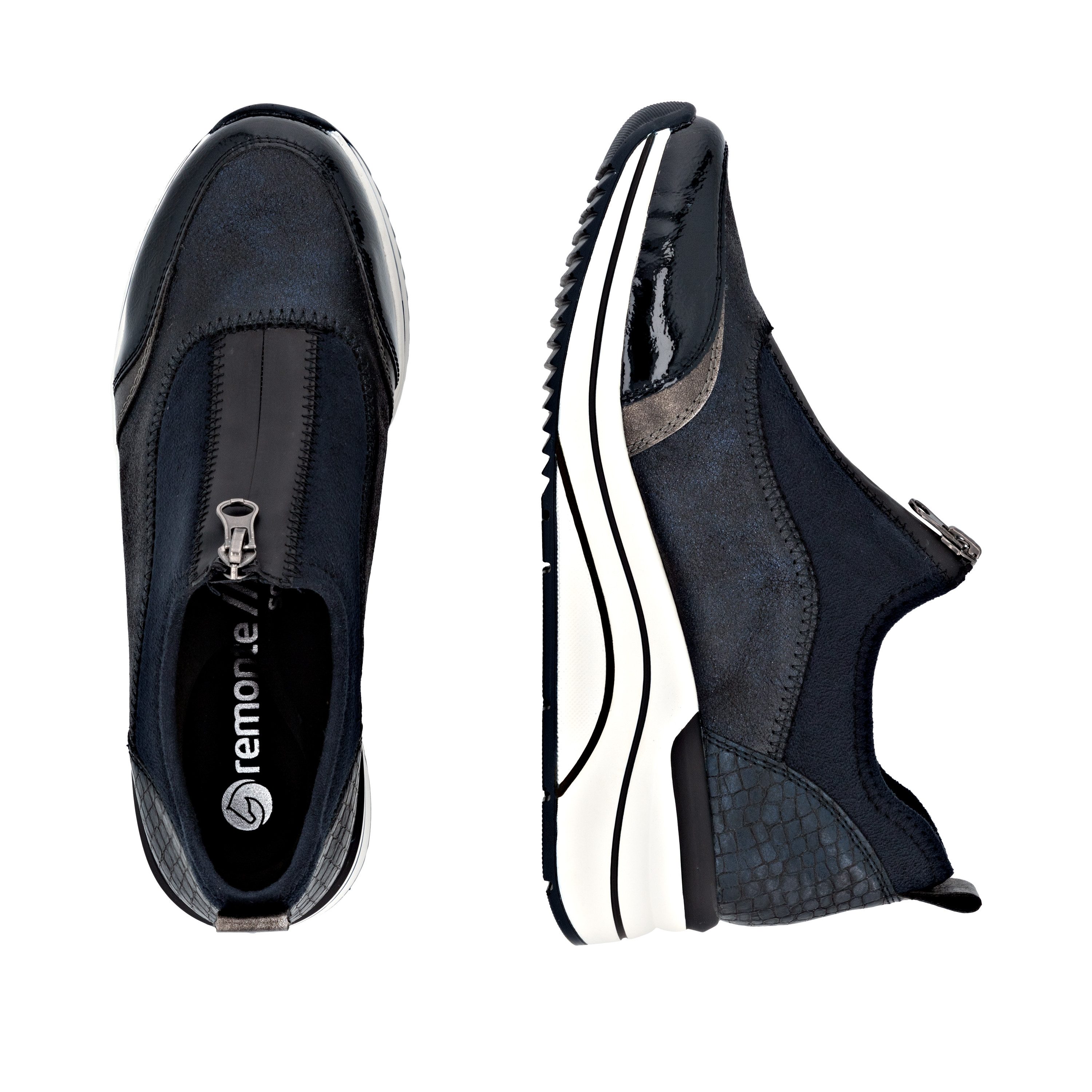 Remonte Slip-on sneakers Elisabeth Hurley-Collection , wedge sneaker, slipper, instapschoen, vrijetijdsschoen, vegan
