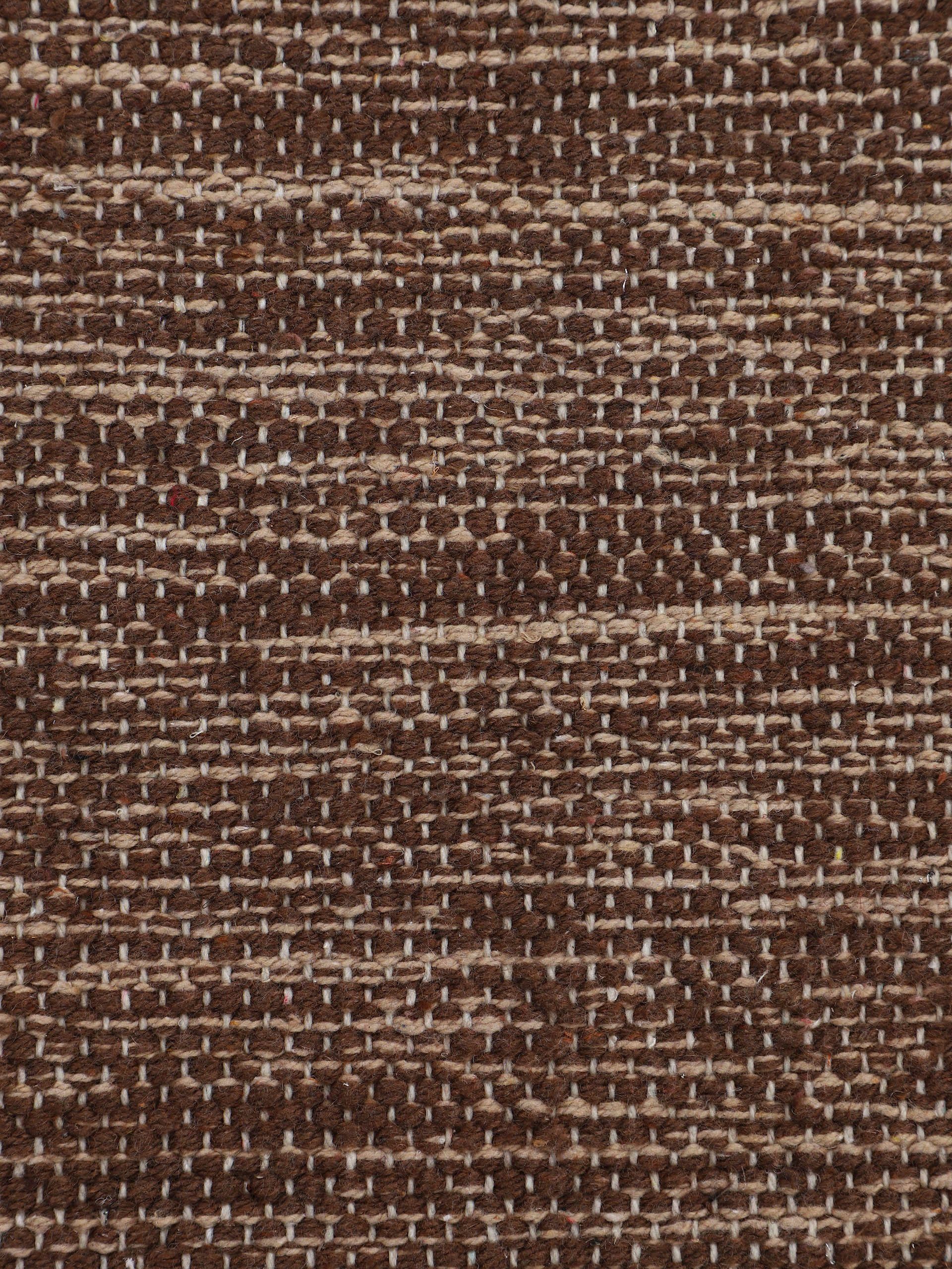 carpetfine Vloerkleed Kelim Azizi Katoenen, tweezijdig te gebruiken kleed met franje, woonkamer