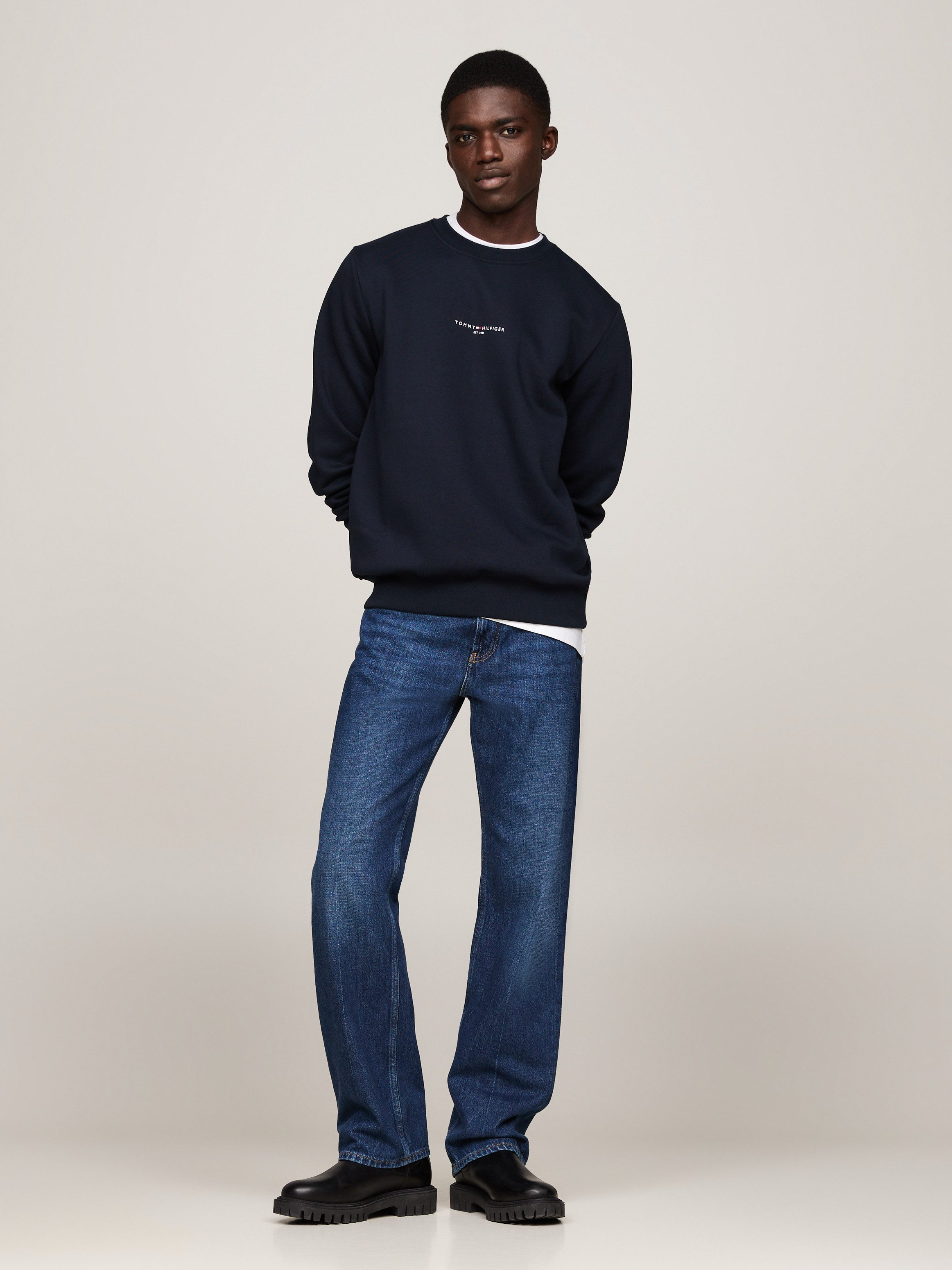 Tommy Hilfiger Sweatshirt TOMMY LOGO TIPPED CREWNECK