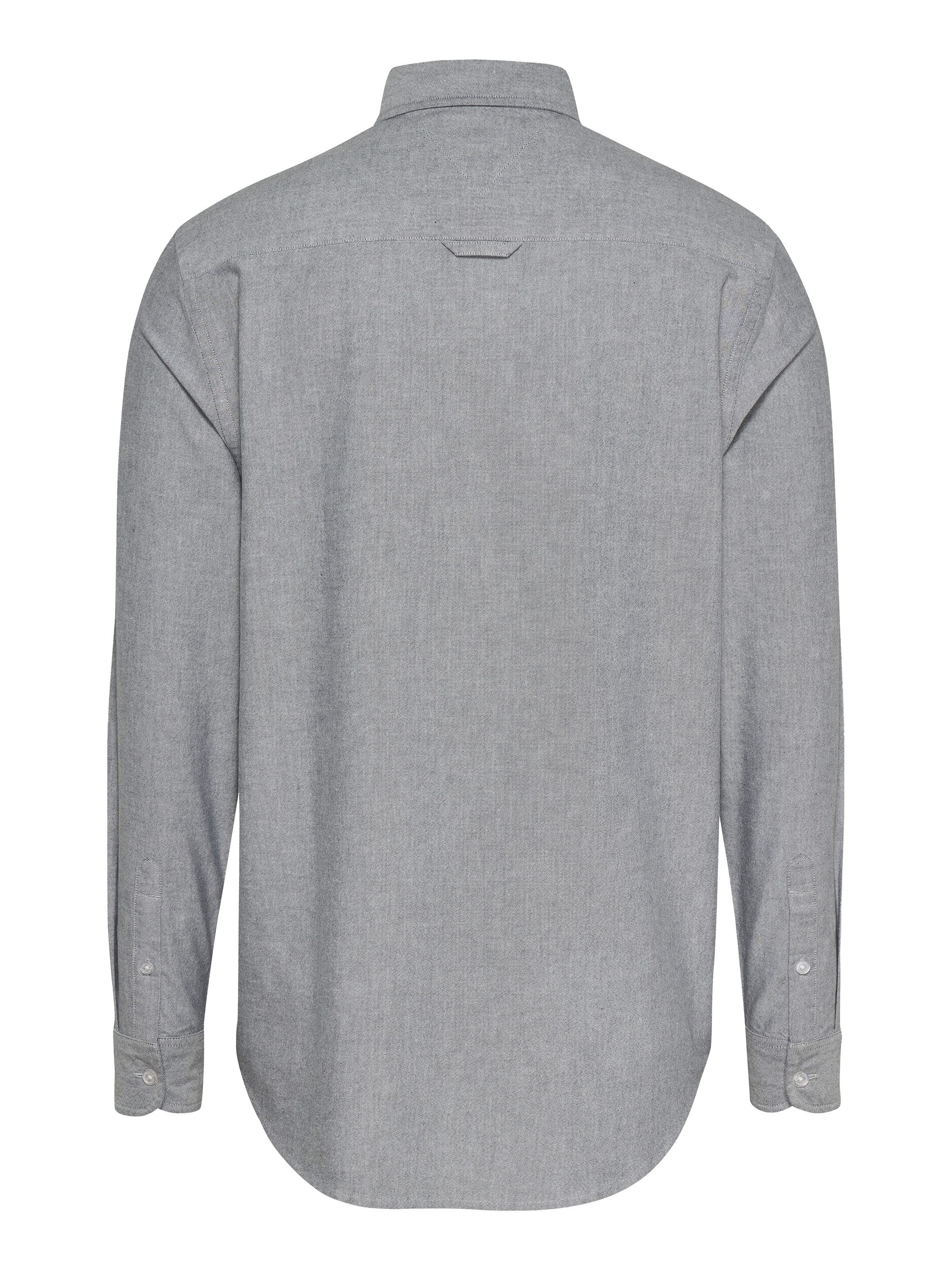 Tommy Jeans Plus Overhemd met lange mouwen TJM REG OXFORD SHIRT EXT in grote maten, logoborduring, button-down kraag