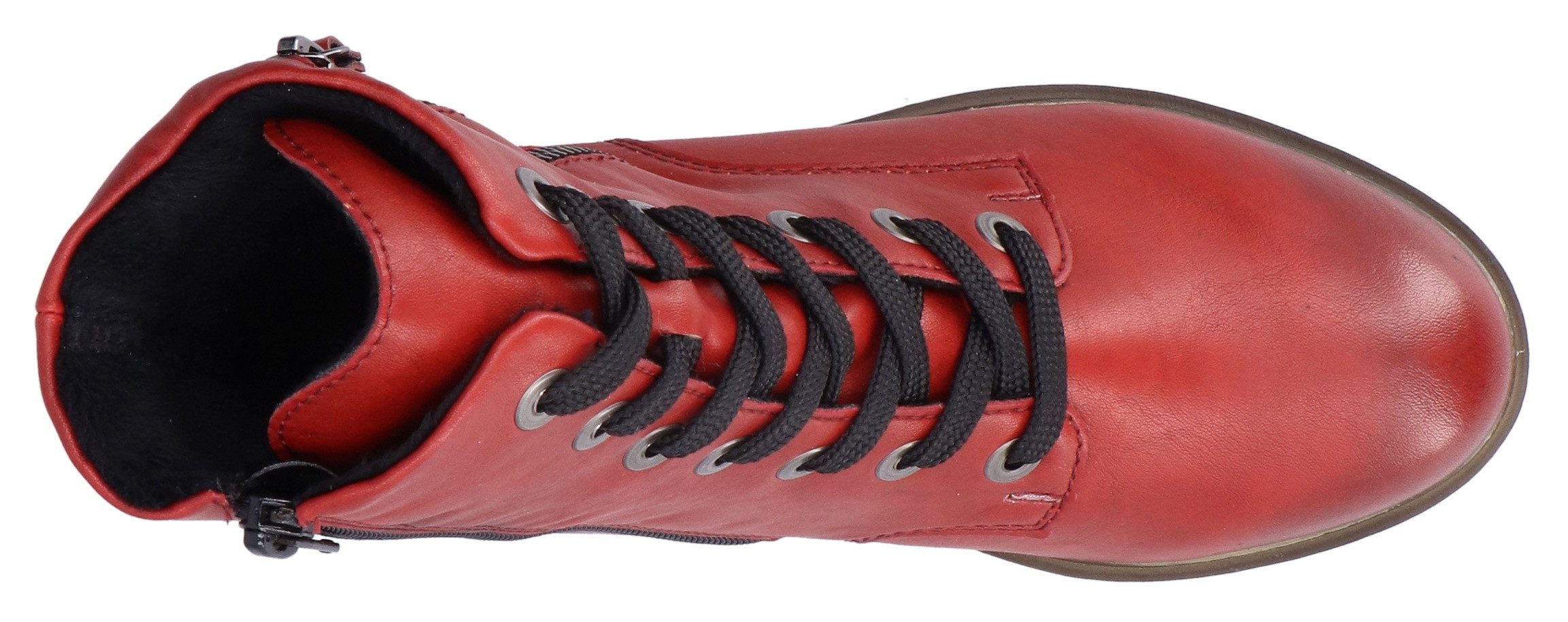Rieker Veterlaarsjes lace-up boots, ankle boots, block heel, with inner zipper
