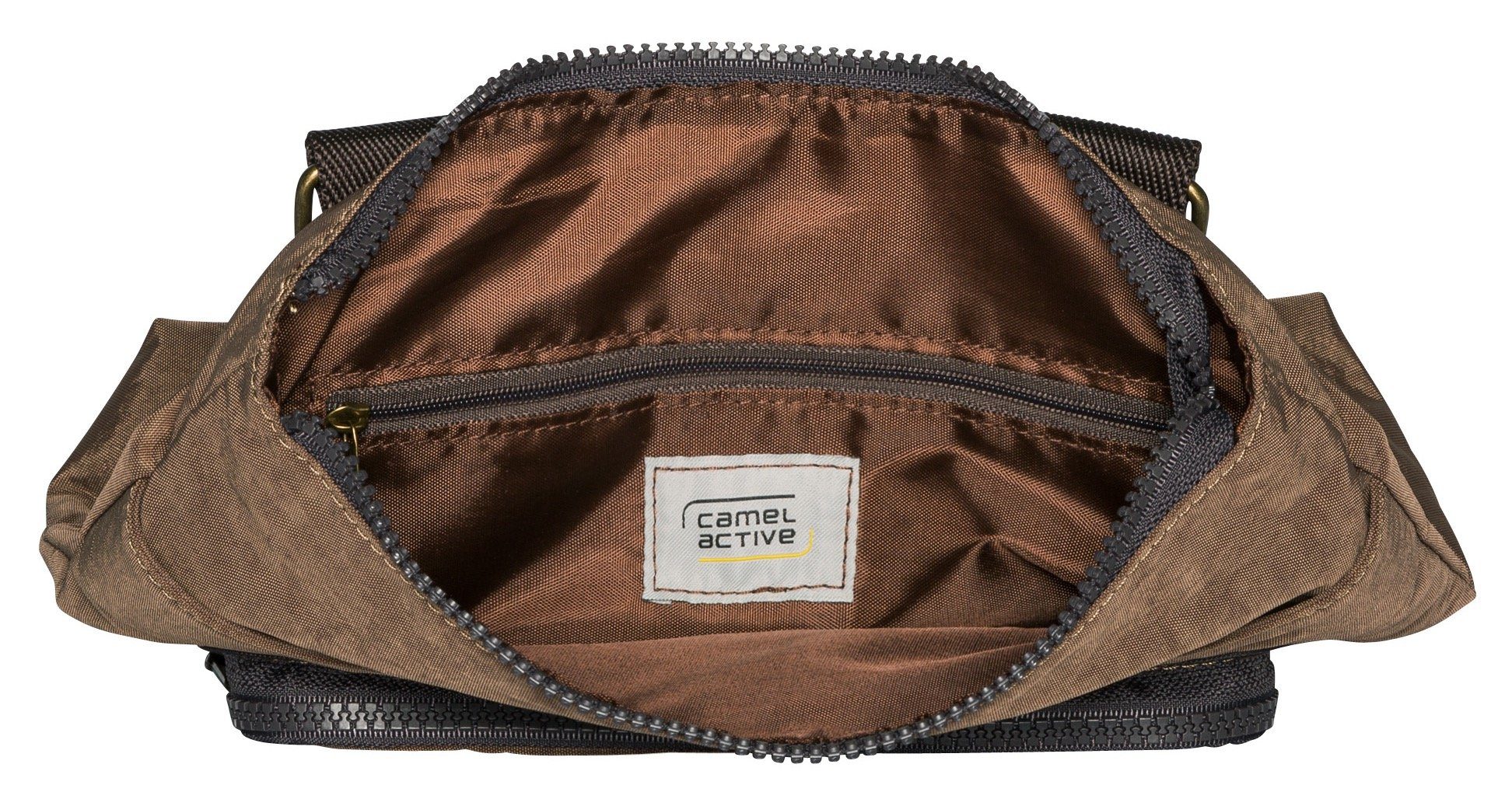 camel active Schoudertas Journey van licht robuust nylon, functioneel perfect voor alle levensomstandigheden