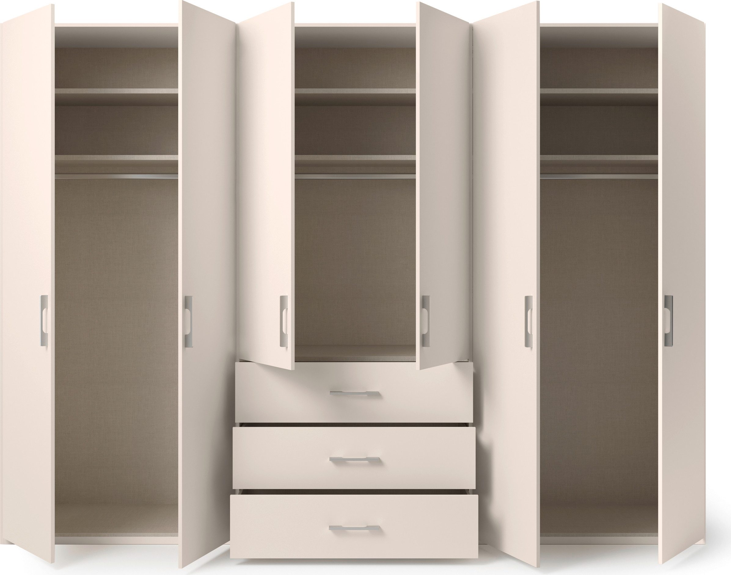 set one by Musterring Draaideurkast Henderson met 3 lades, inclusief legplanken en kledingstangen