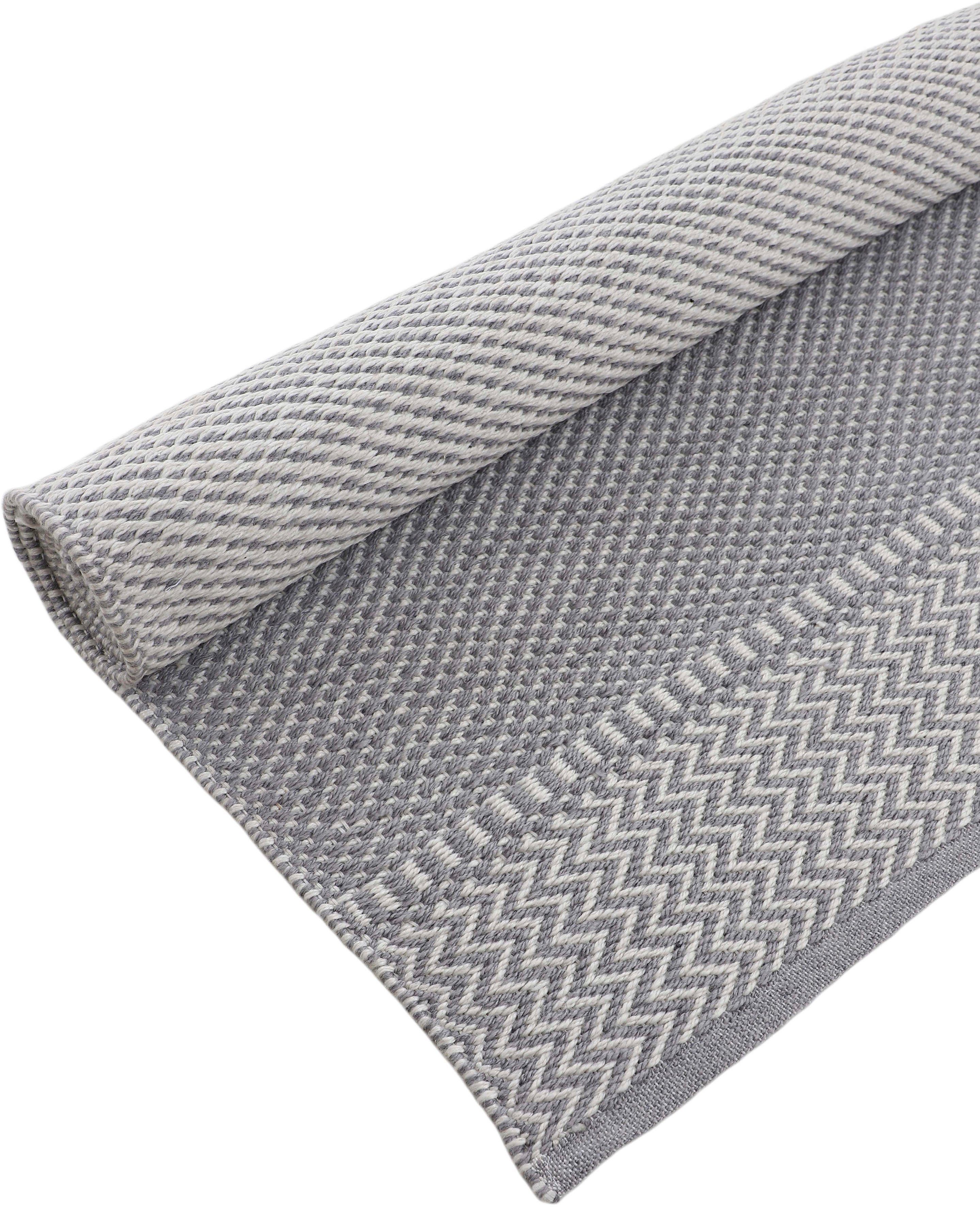 carpetfine Vloerkleed Frida 205 Omkeerbaar tapijt, 100% gerecycled materiaal (PET), vlakweefsel, sisal uitstraling