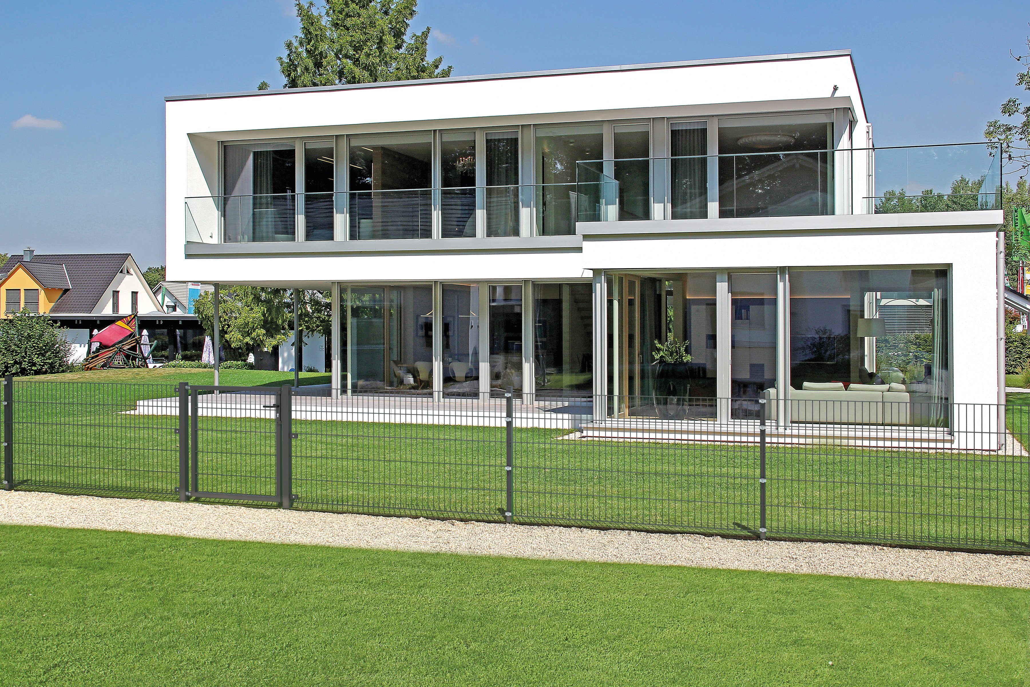 GAH Alberts Dubbelstaafmat hekwerk Basisset Hoogte: 80 - 160 cm, totale lengte: 4 - 30 m, voor plaatsing in beton (set)