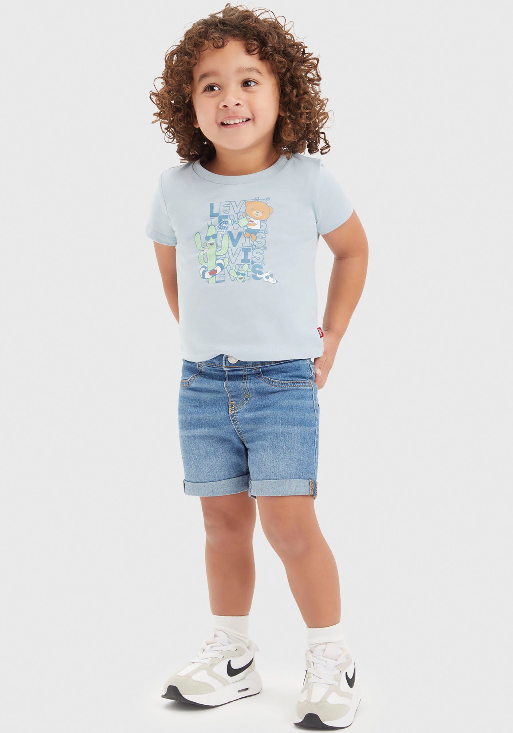 Levi's Kidswear T-shirt short CRITTER STACKED LOGO TEE (set, 2-delig)