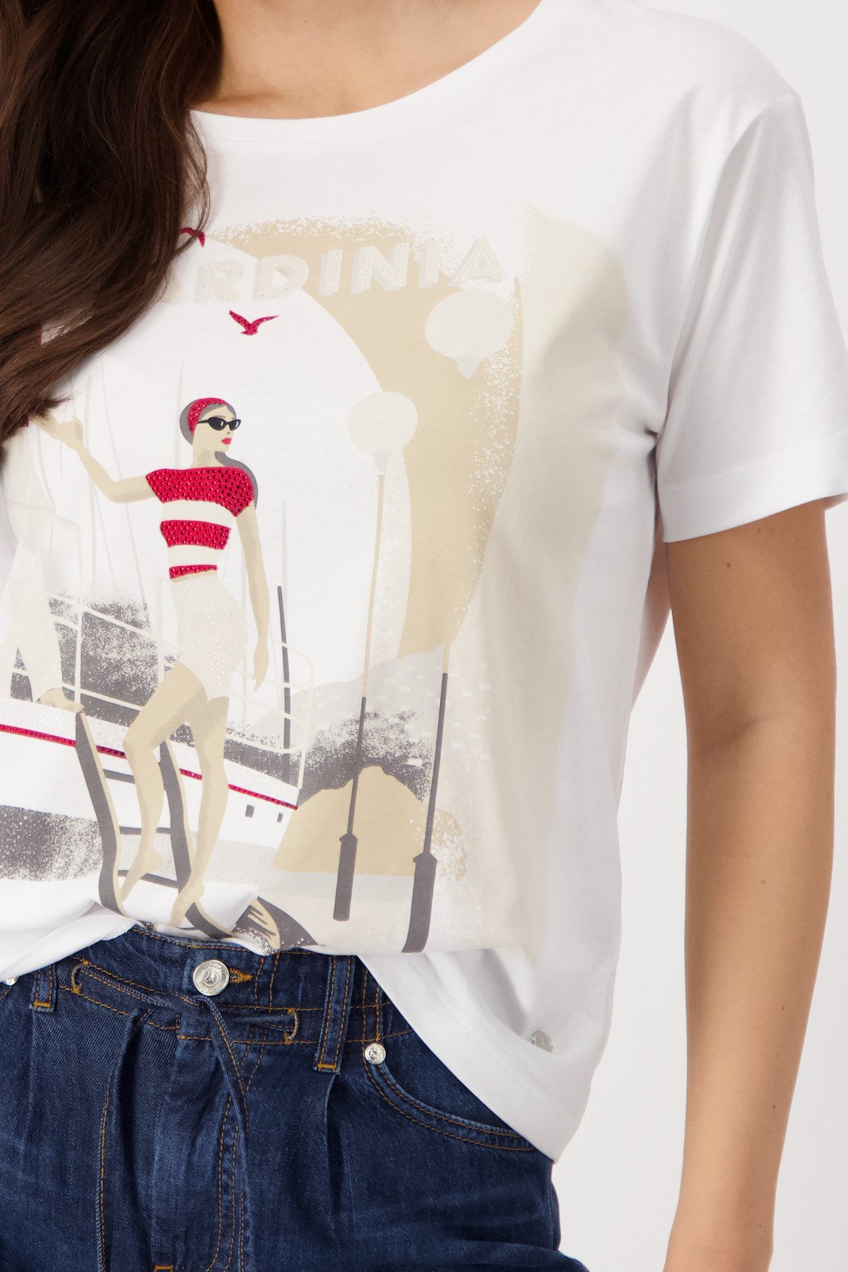 Monari Shirt met ronde hals Met een ronde hals