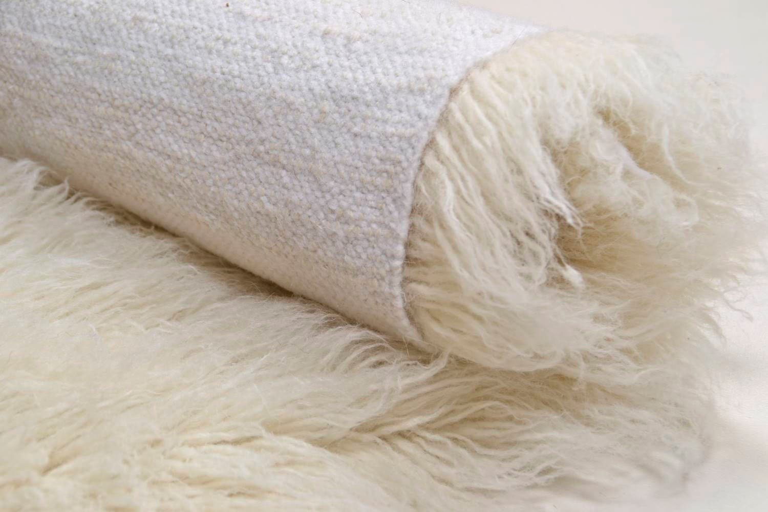 THEKO Wollen kleed Flokos 2 origineel griekse flokati, hoge pool, unikleurig, zuivere wol