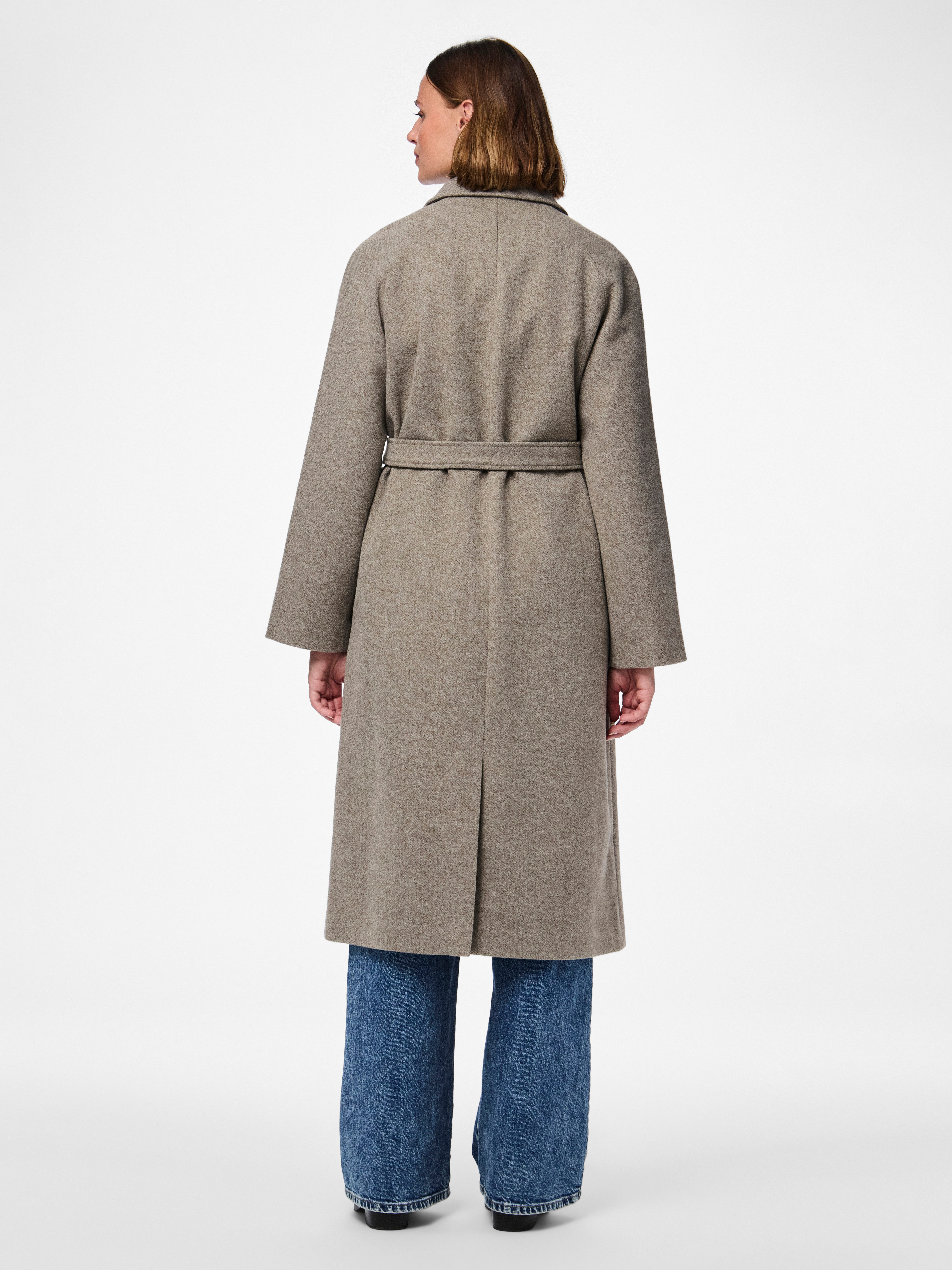 pieces Lange jas PCMARBEL LONG COAT NOOS