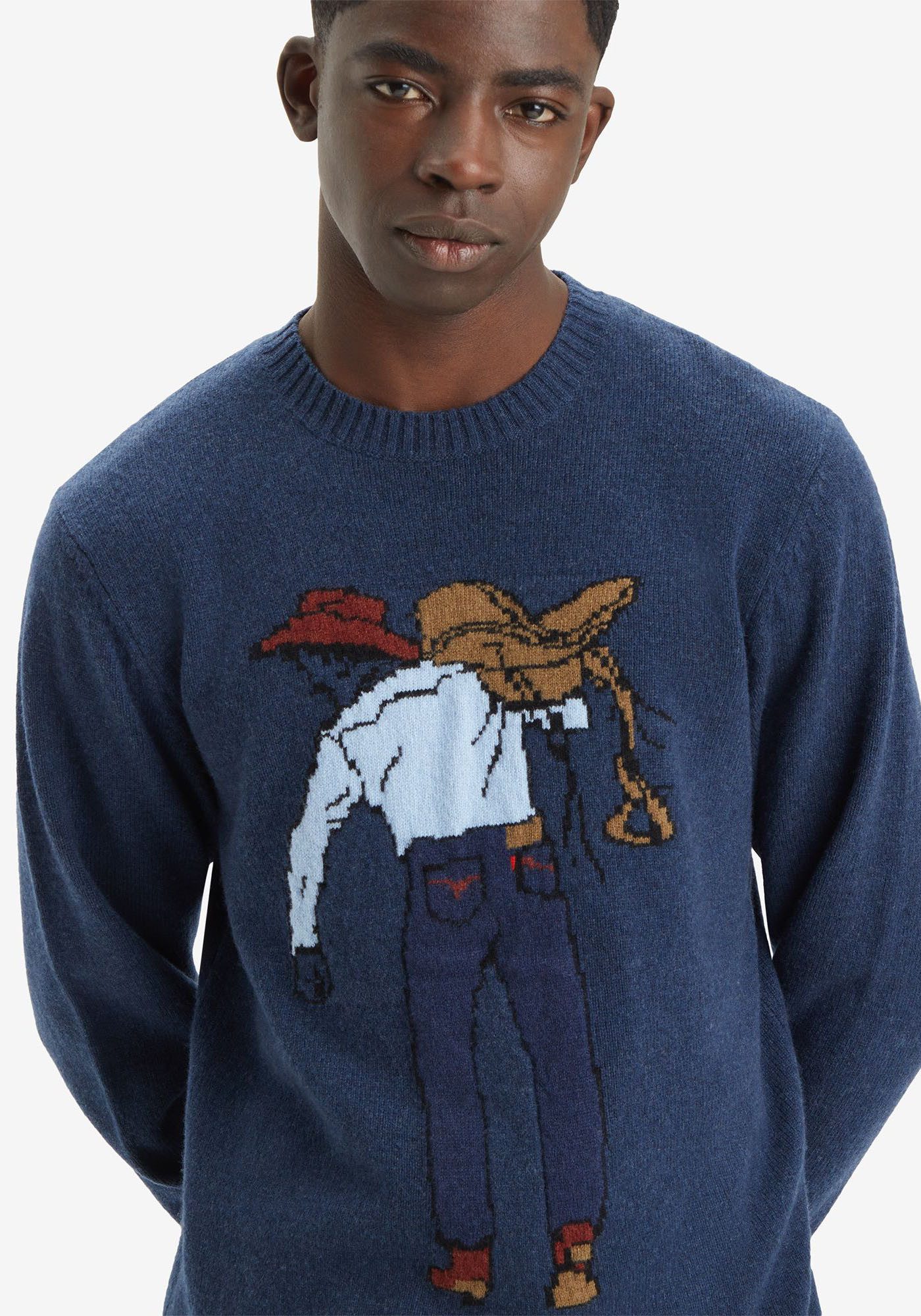 Levi's® Gebreide trui ORIGINAL HM SWEATER met ingebracht motief