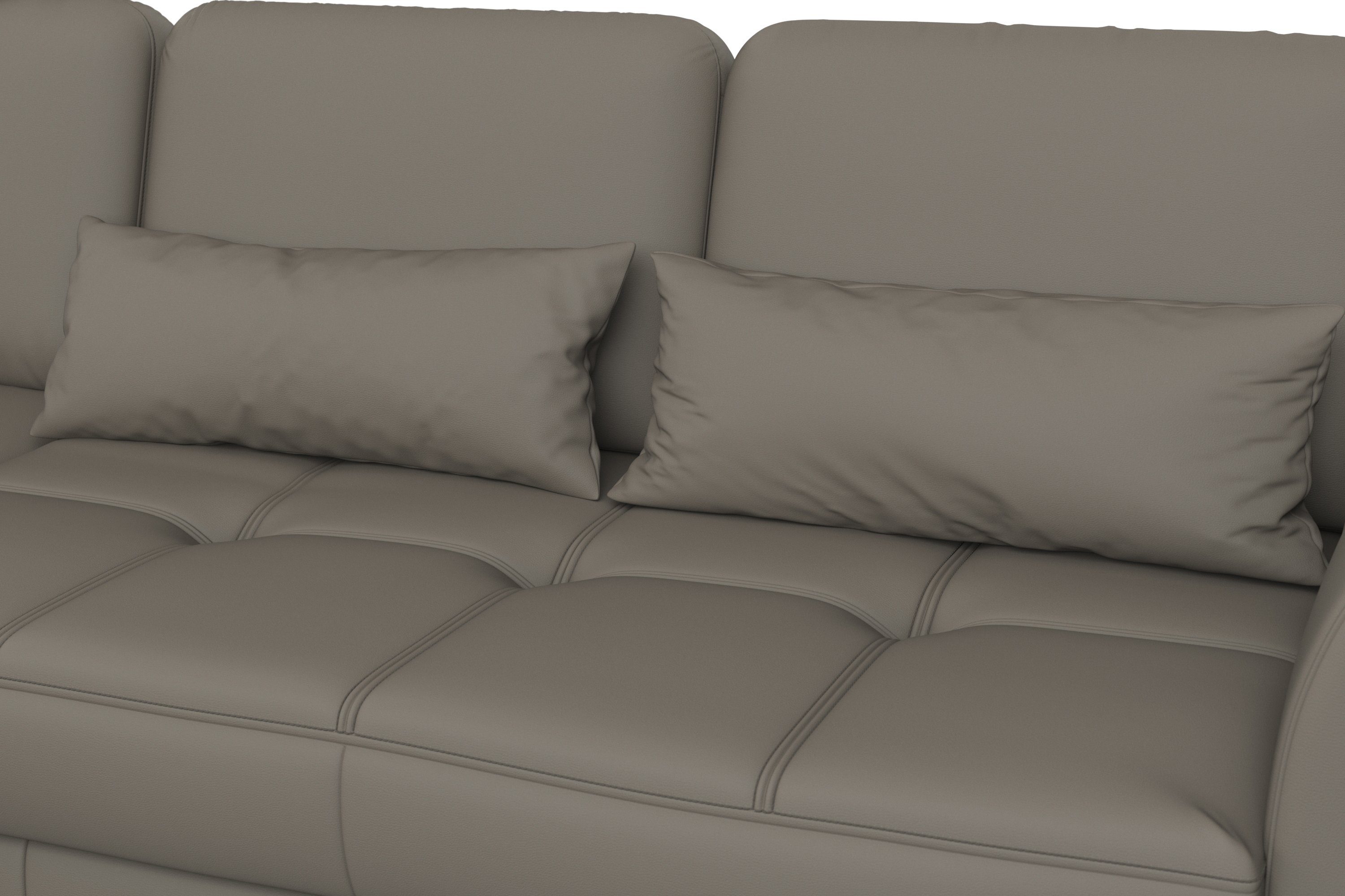 sit&more Hoekbank Bendigo L-vorm inclusief zitdiepteverstelling, bodemvrijheid 15 cm, in 2 pootkleuren
