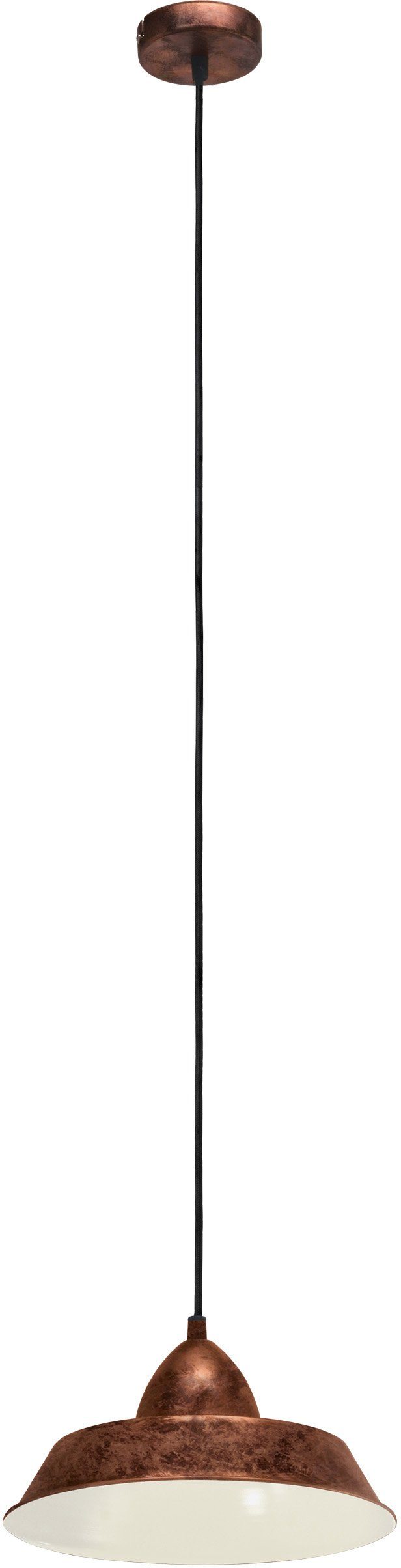 EGLO Hanglamp Auckland koperkleur-antiek / ø26 x h110 cm / hanglamp / eettafel / retro