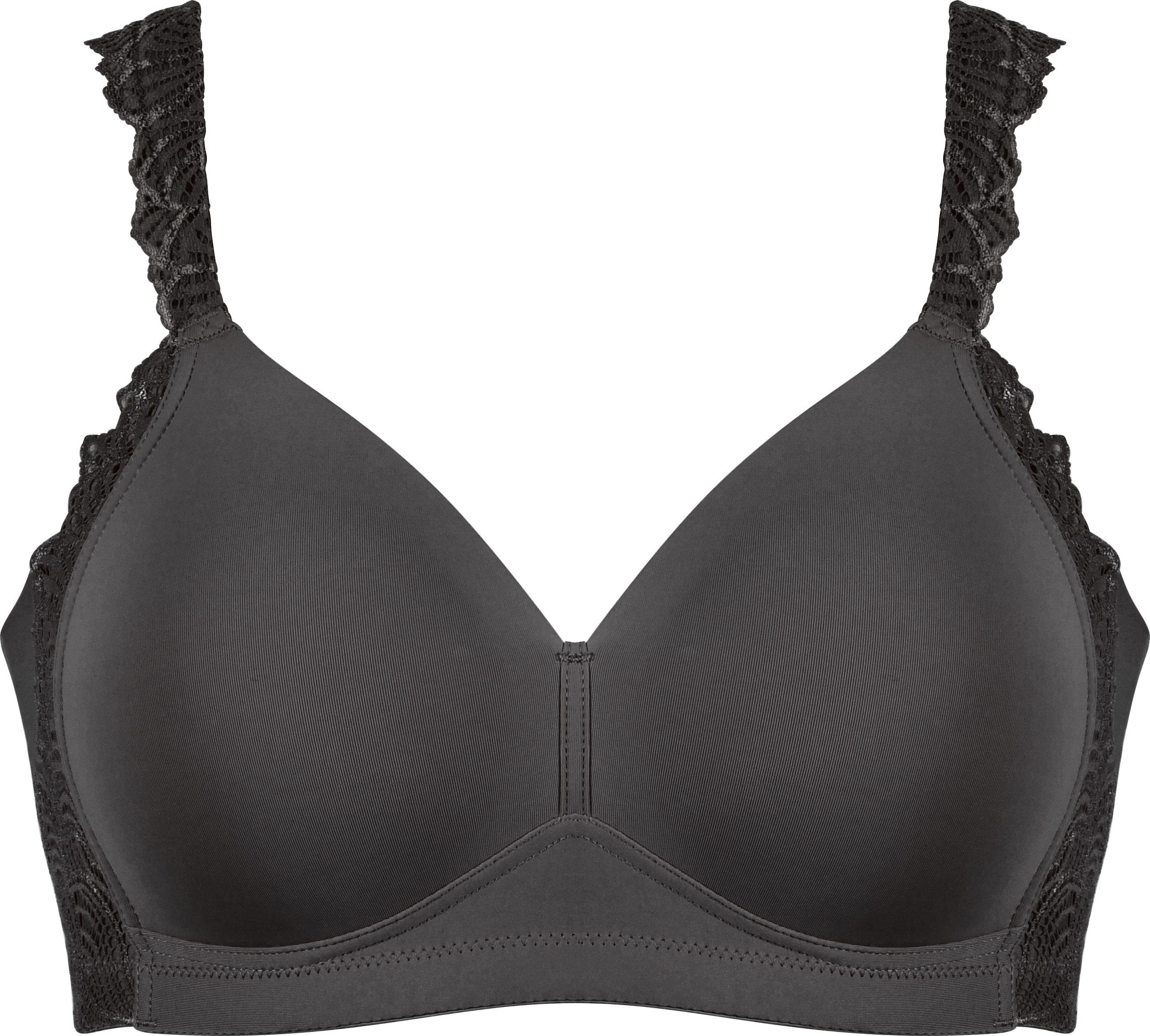 Naturana Beugelloze-bh met delicate kantdecoratie (1-delig)