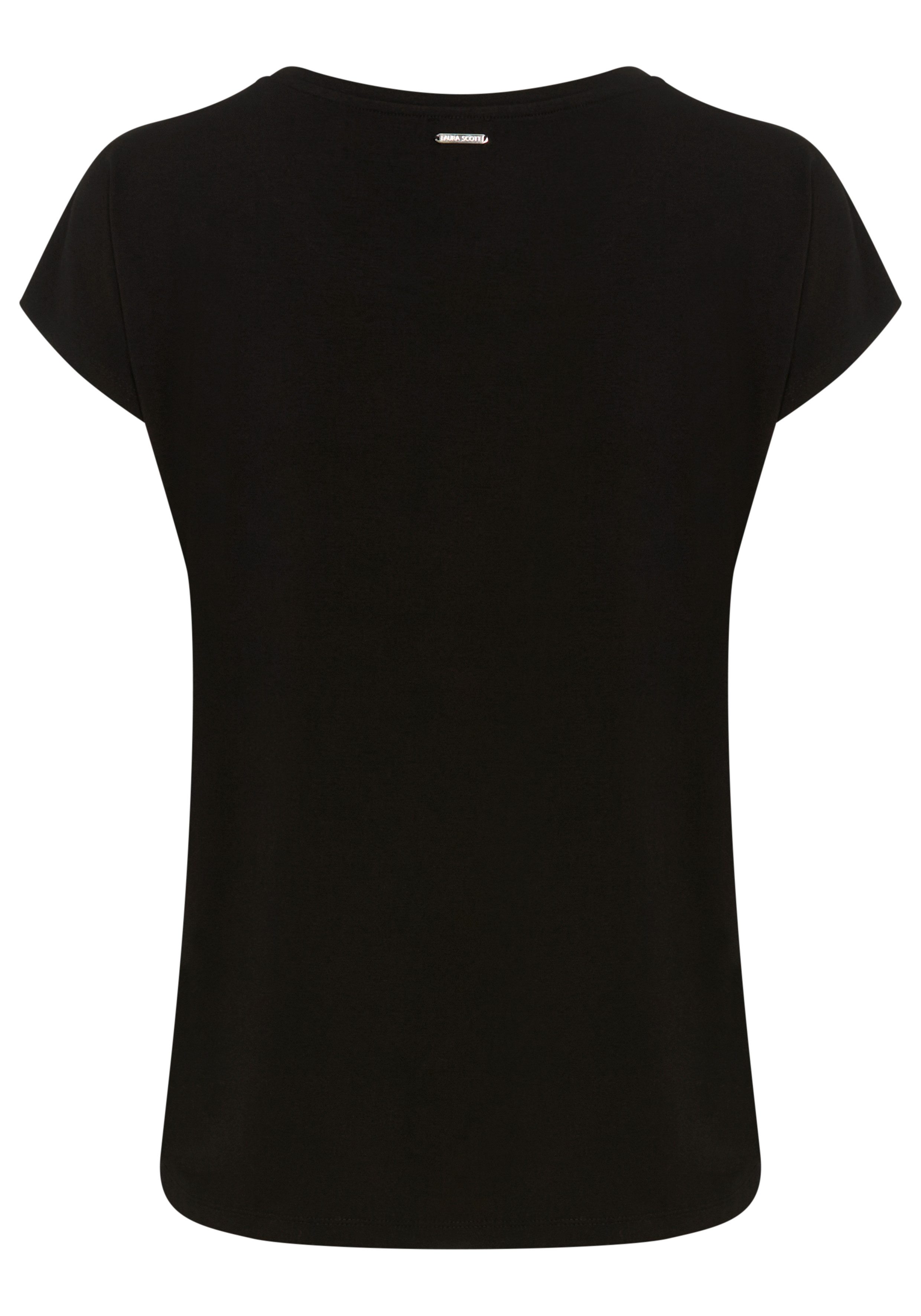 Laura Scott Shirtblouse in modieuze materialenmix