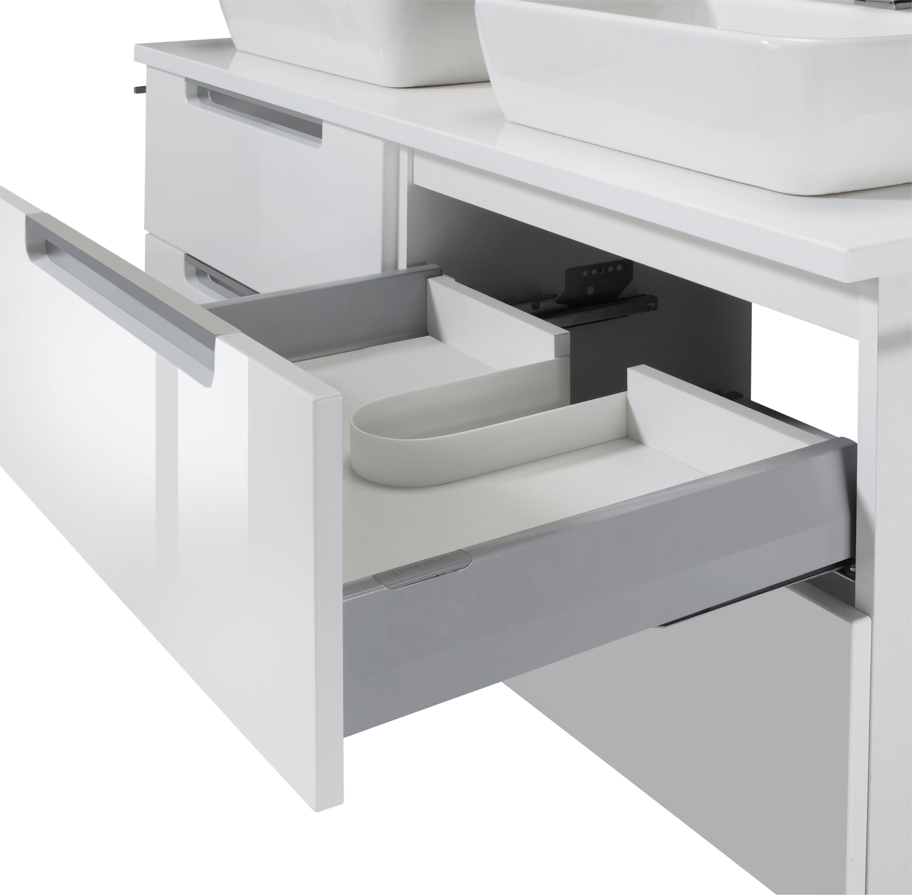 welltime Badmeubelset Malibu Breedte 120 cm, met soft-closetechniek (set, 2 stuks)