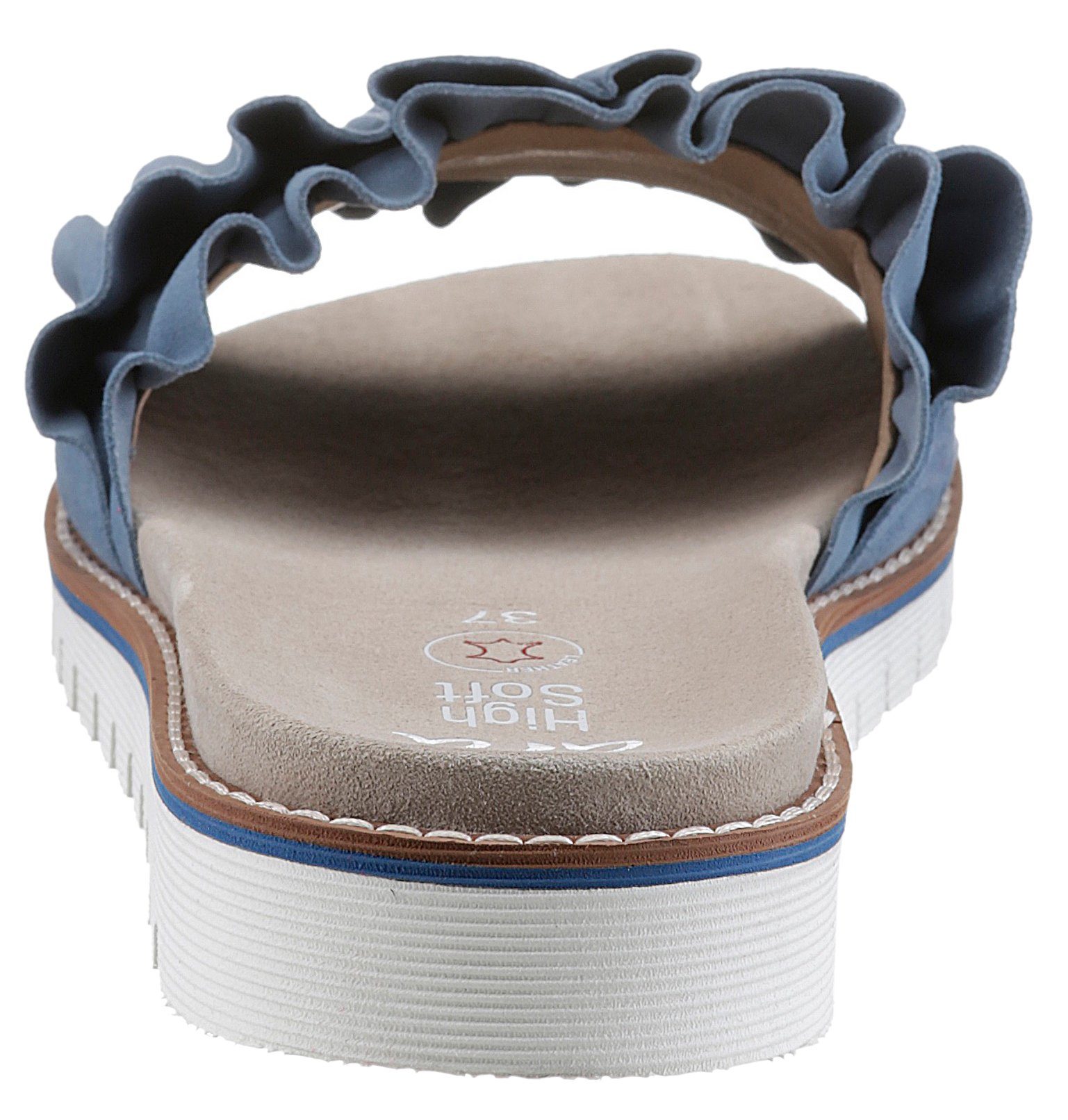 Ara Slippers KENT , sleehak, zomerschoen, pantoffels met slip-on